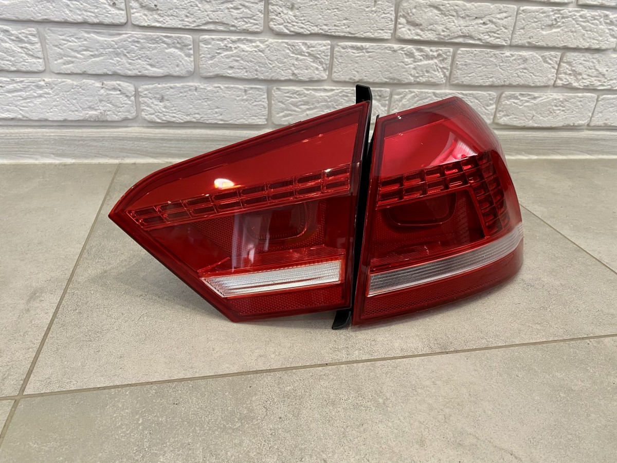 Задні LED стопи ліхтарі Volkswagen Passat B7 USA 2011-2015 (ЖОВТИЙ ПОВОРОТНИК) 6