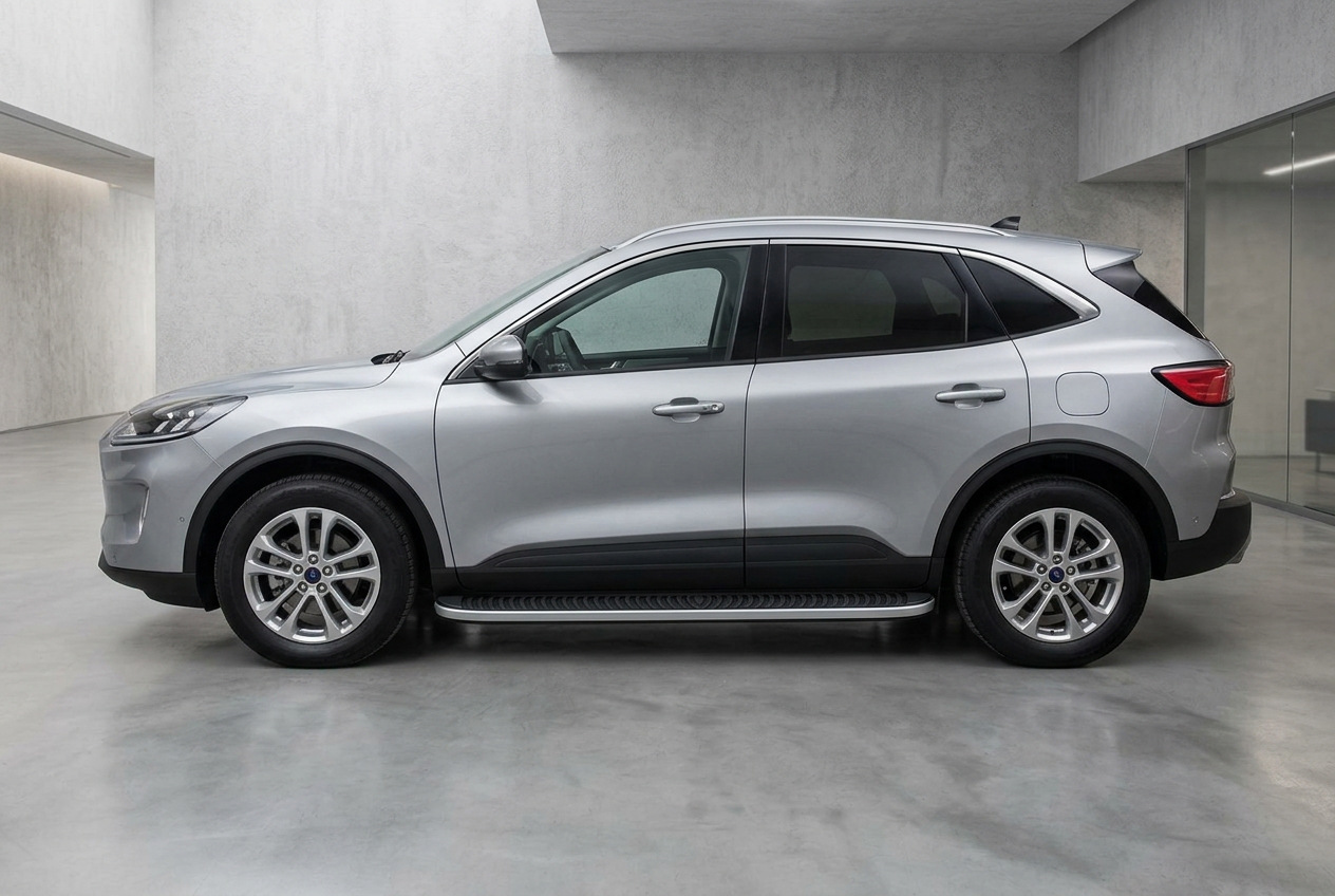 Бокові пороги Tayga Grey (2 шт., Алюміній)