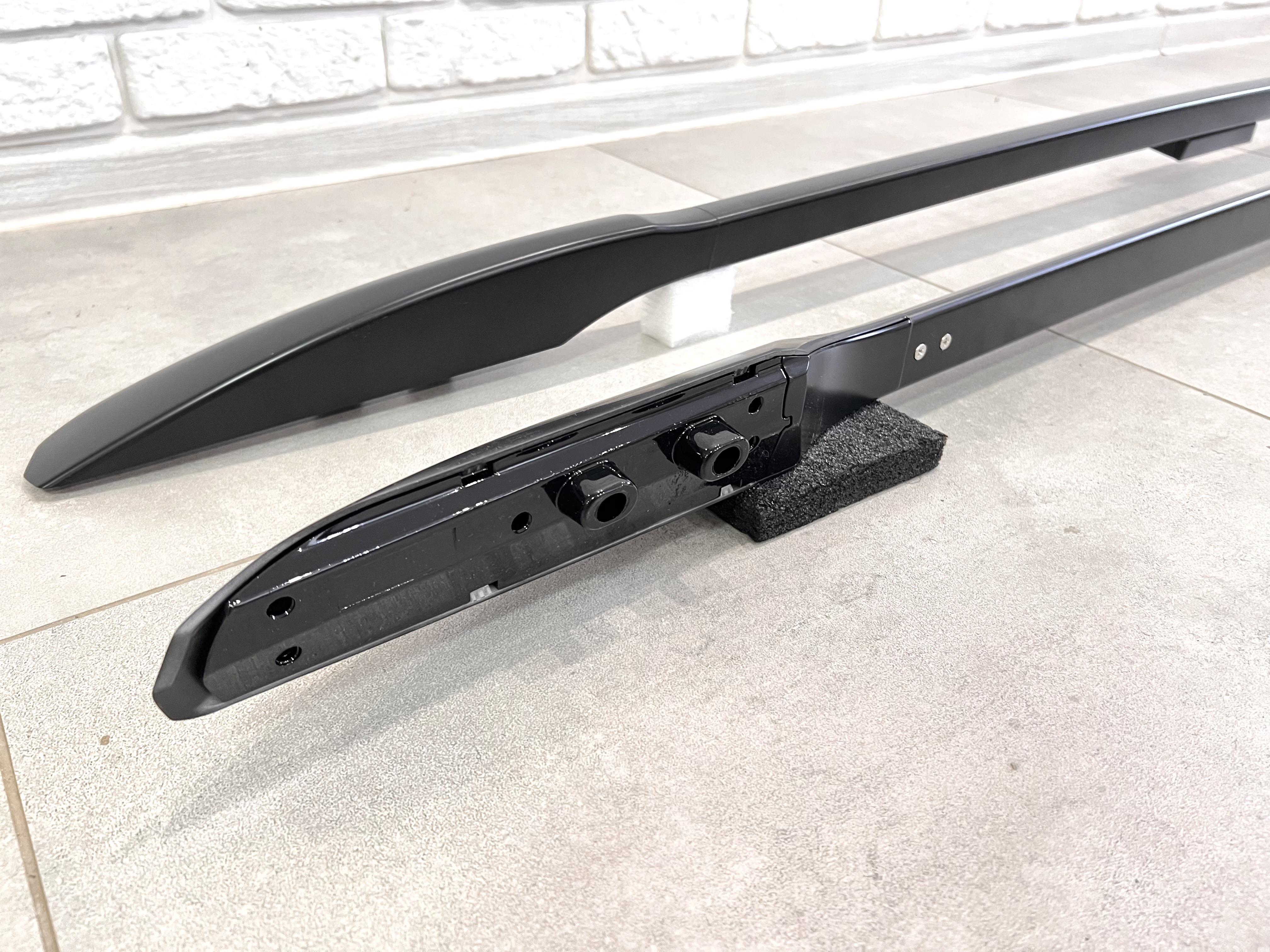 Рейлінги на дах Toyota Land Cruiser Prado 150 2009-2023 якість оригіналу (алюміній 2шт.) КОЛІР ЧОРНИЙ 6