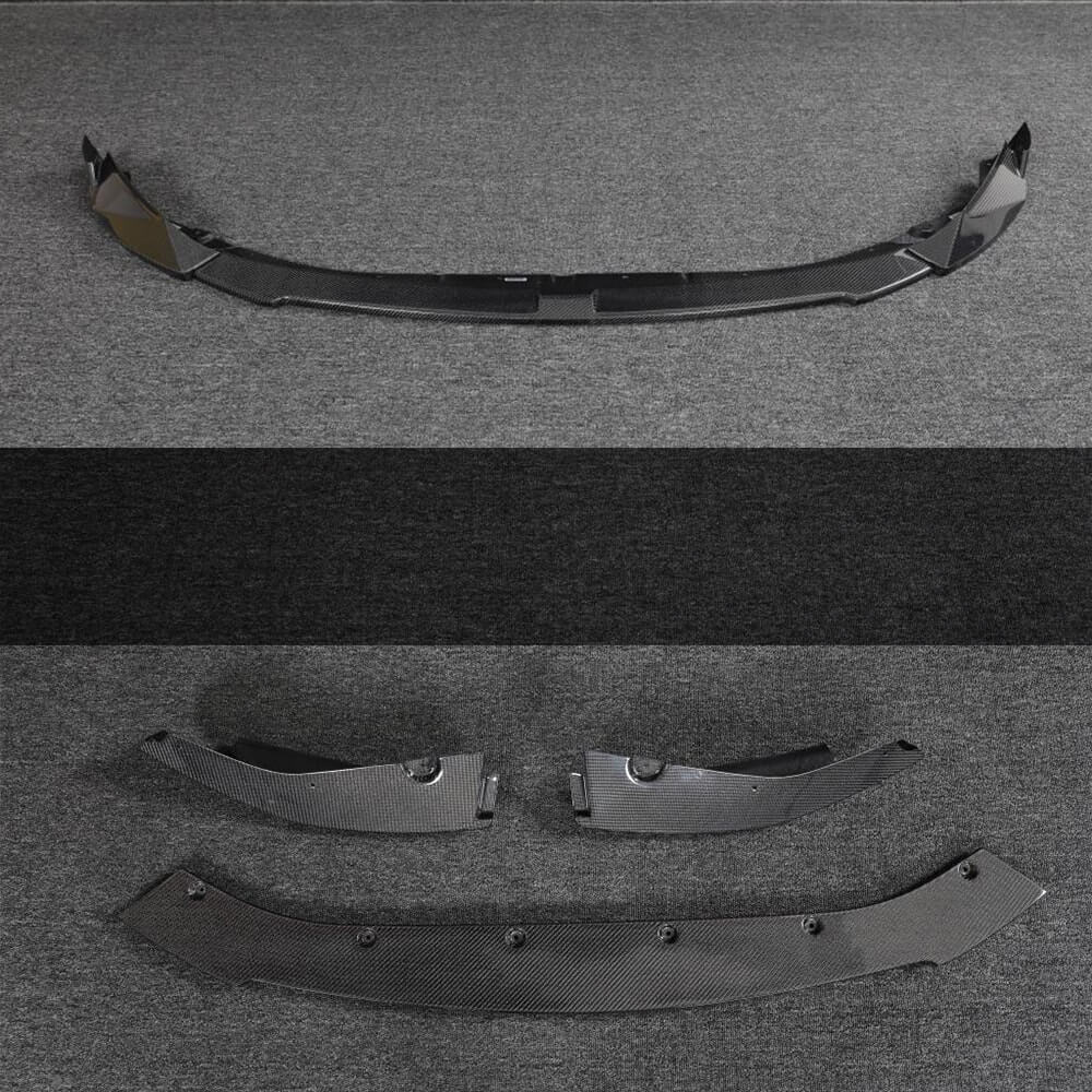 Накладка на передній бампер Lip V1 (для G82/G83, Карбон) 3