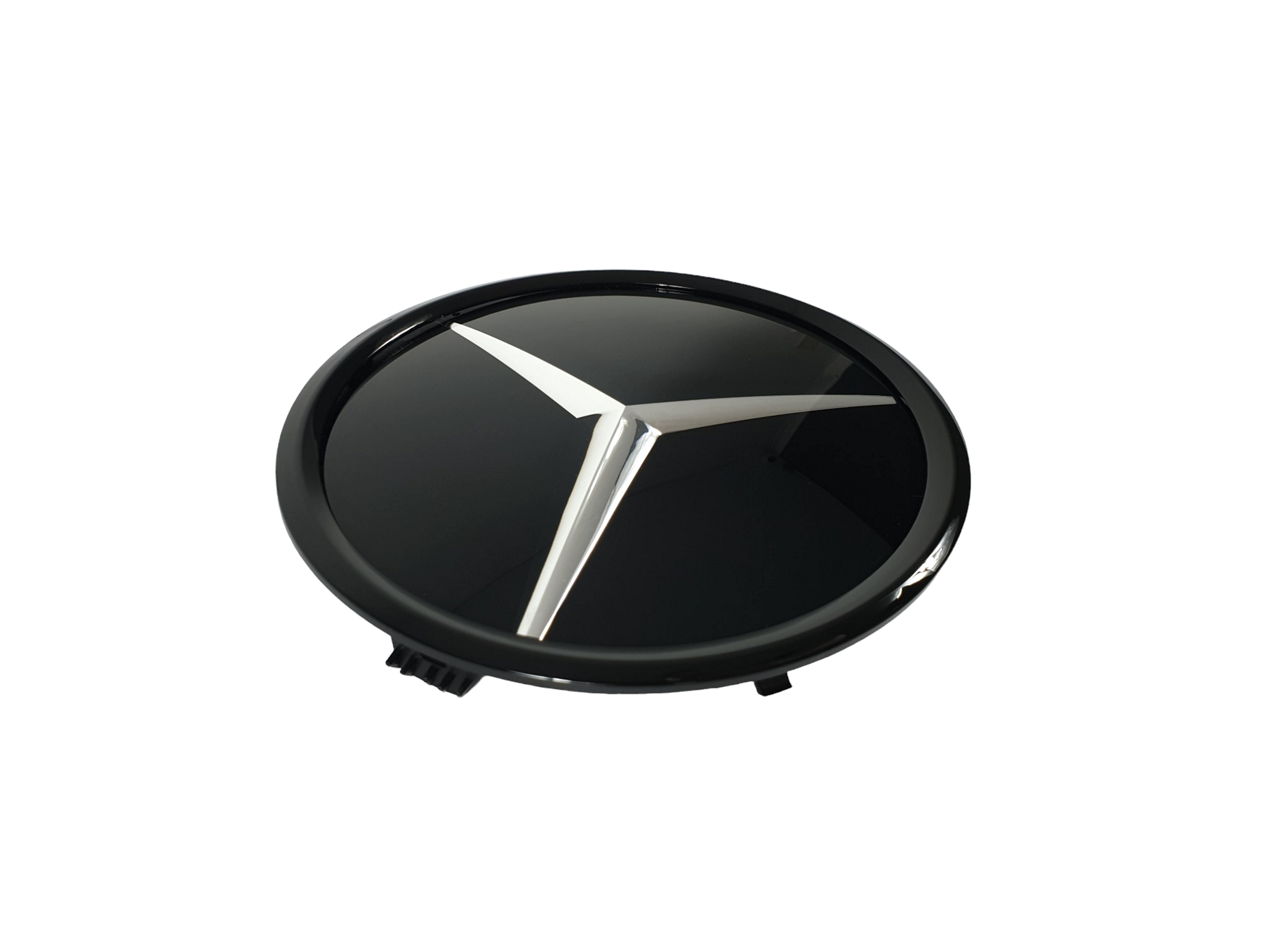 Логотипи Chrome Black скляний (муляж дистроніка) на Mercedes-Benz V-Class W447 2014-2019 року 3