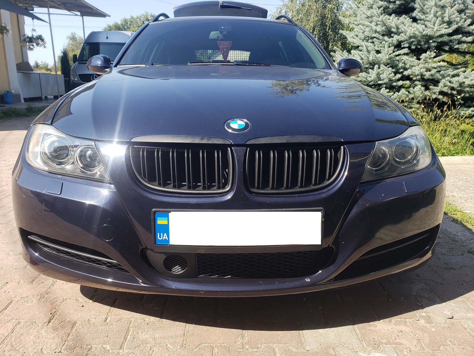 Ніздрі Чорний мат (Подвійні M-Look) на BMW 3 Series E90 / E91 2005-2008 року 3