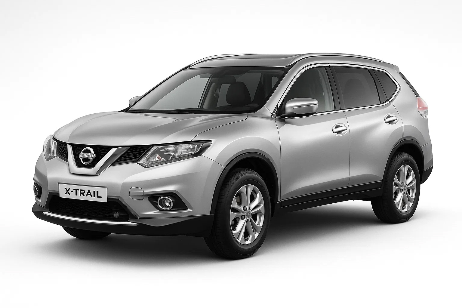 Інтегровані рейлінги сірі OEM (Для X-trail, Алюміній, установка на клей) 3