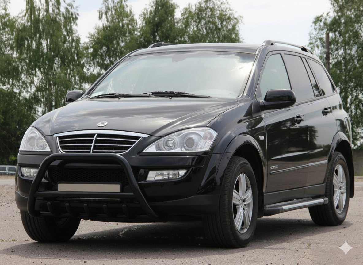 Кенгурятник WT003 Black (нерж) 3