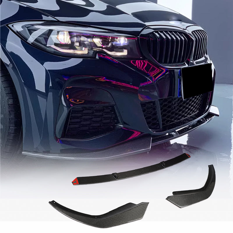 Накладка на передній бампер Lip SC-Style (для M-Sport 2018-2022, Карбон)