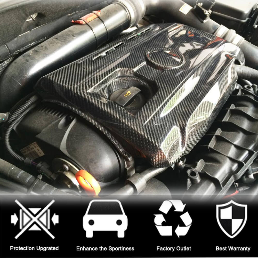 Кришка двигуна (для GTI HB 2010-2013, Карбон) 2