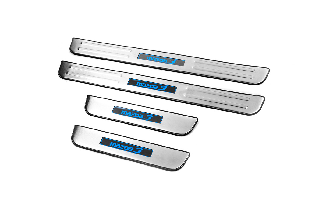 Накладки на пороги Libao LED (4 шт, нерж) 2