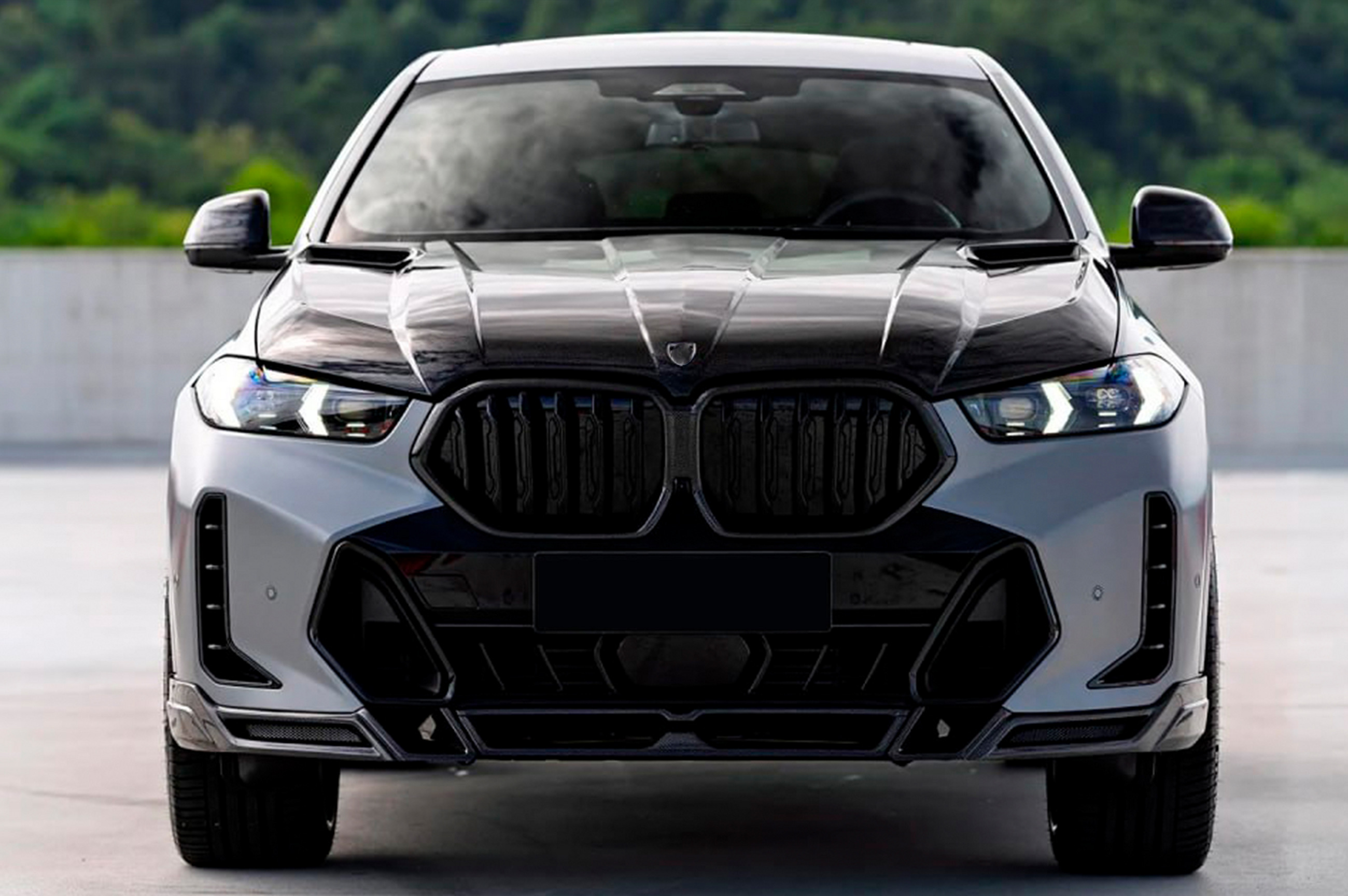 Накладка на передній бампер Lip LRT (для M-Sport 2023+, Карбон) 3