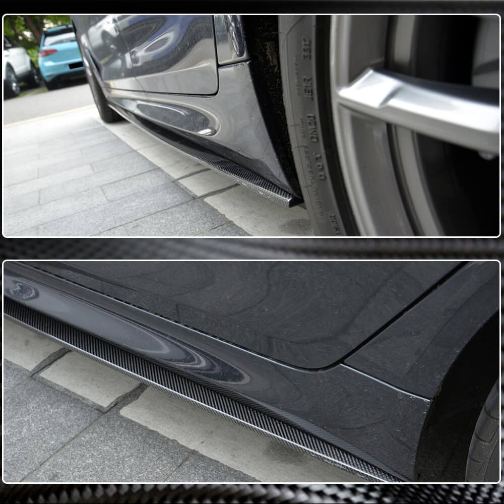 Накладки на пороги V1 (для M-Sport/M5 2017-2020, Карбон) 5