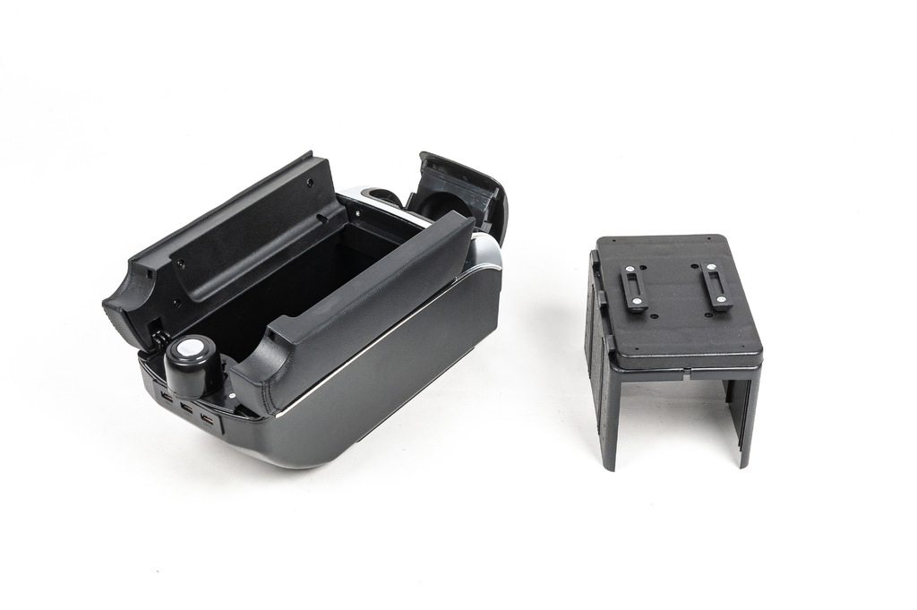 Універсальний підлокітник із USB (чорний) 2