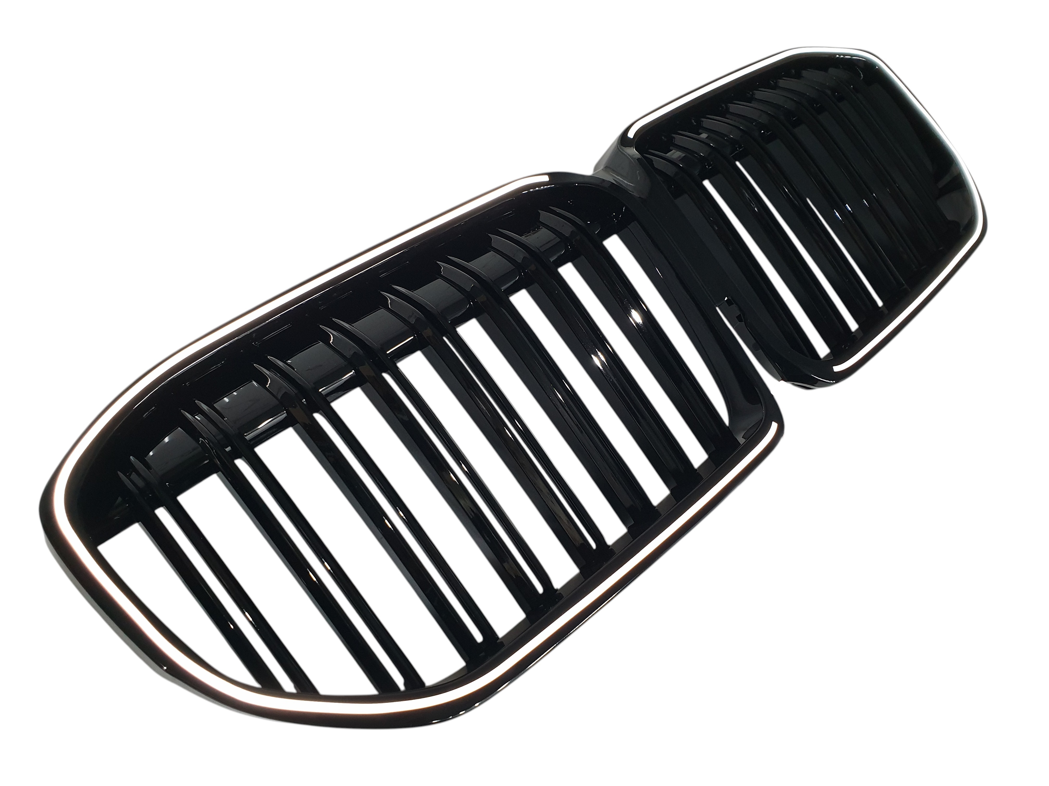 Ніздрі Чорний глянець LED (Iconic Glow) 2bar на BMW 7 Series G11 / G12 2019-2023 року 2