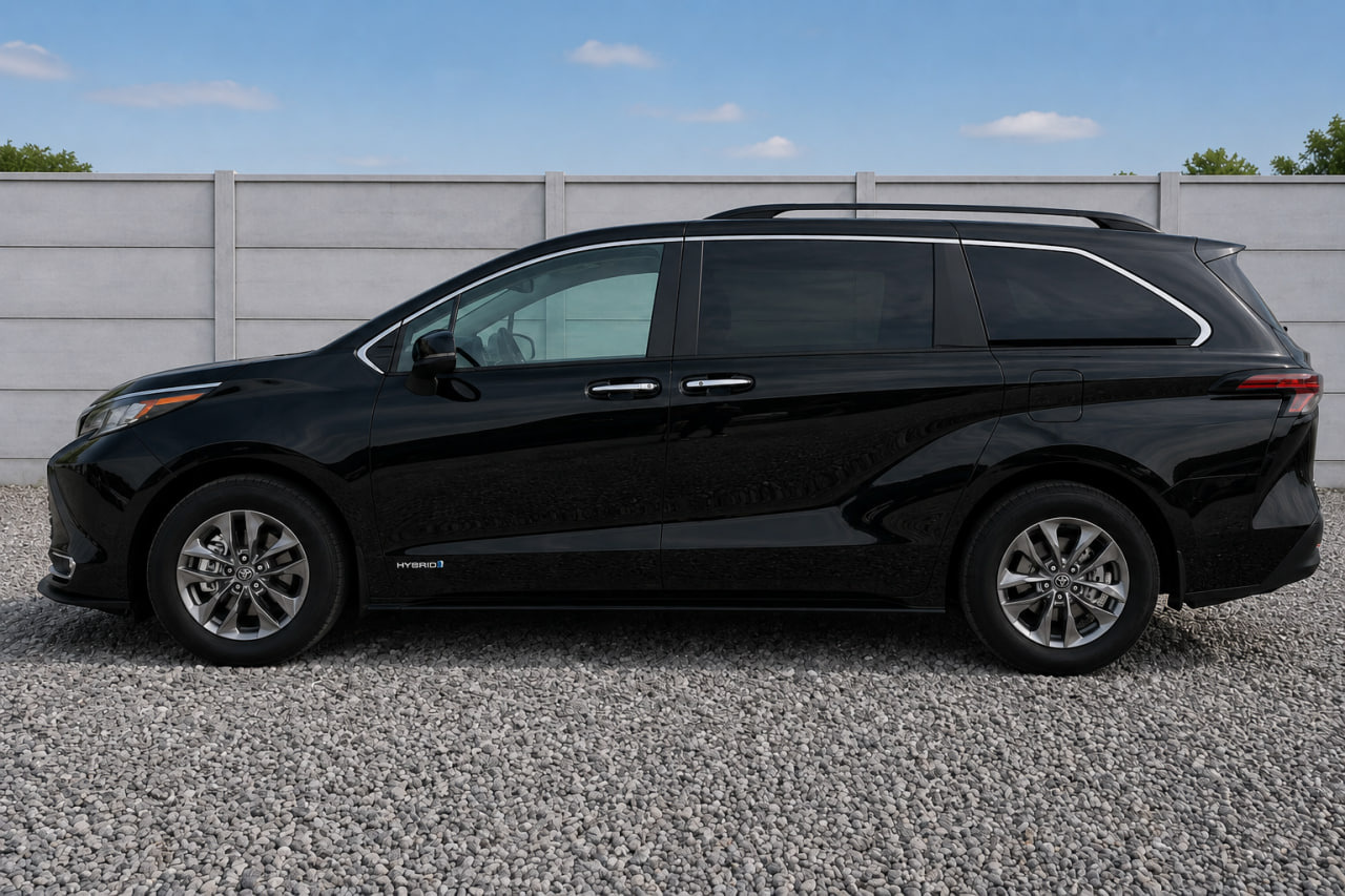 Інтегровані рейлінги чорні OEM (Алюміній)