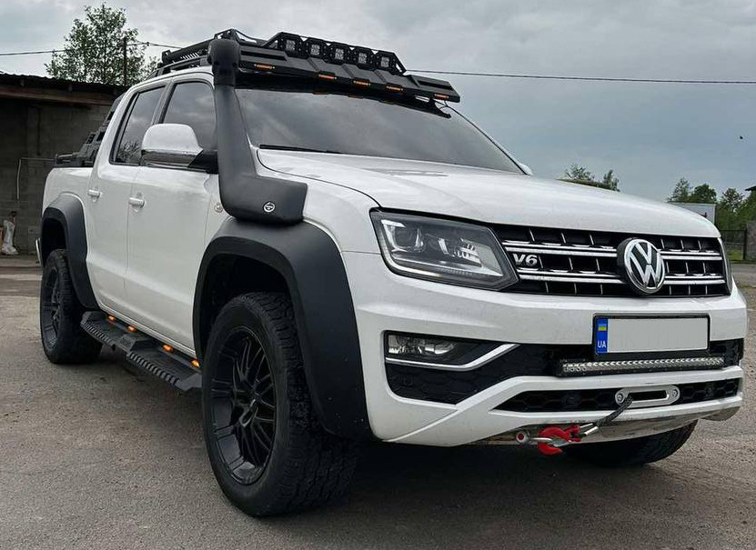 Бокові пороги Dakar V2 з LED (2 шт, метал) 2