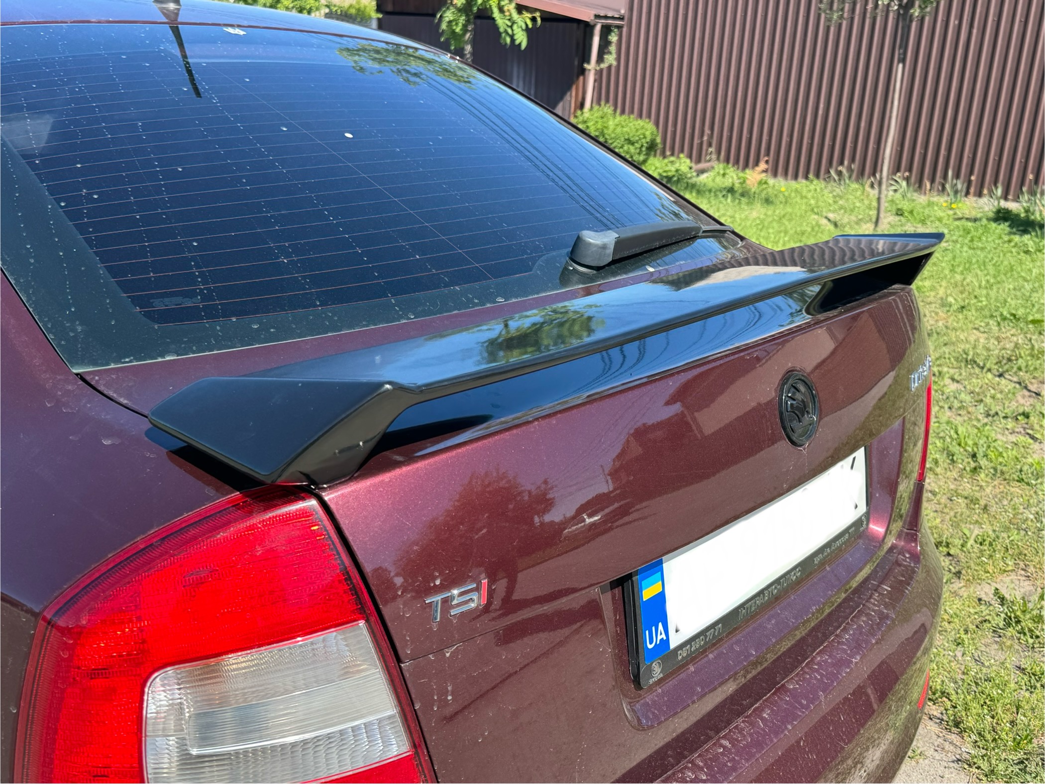 Спойлер на багажник RS Skoda Octavia A5 2004-2013 ABS пластик, колір чорний глянець 3