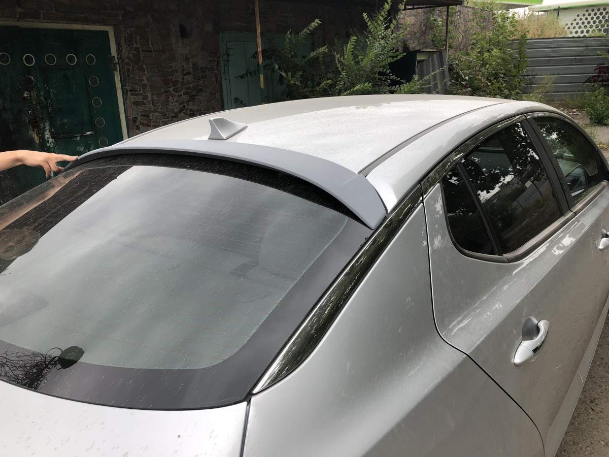 Козирок на скло Kia Optima 2010-2015 ABS пластик під фарбування 5