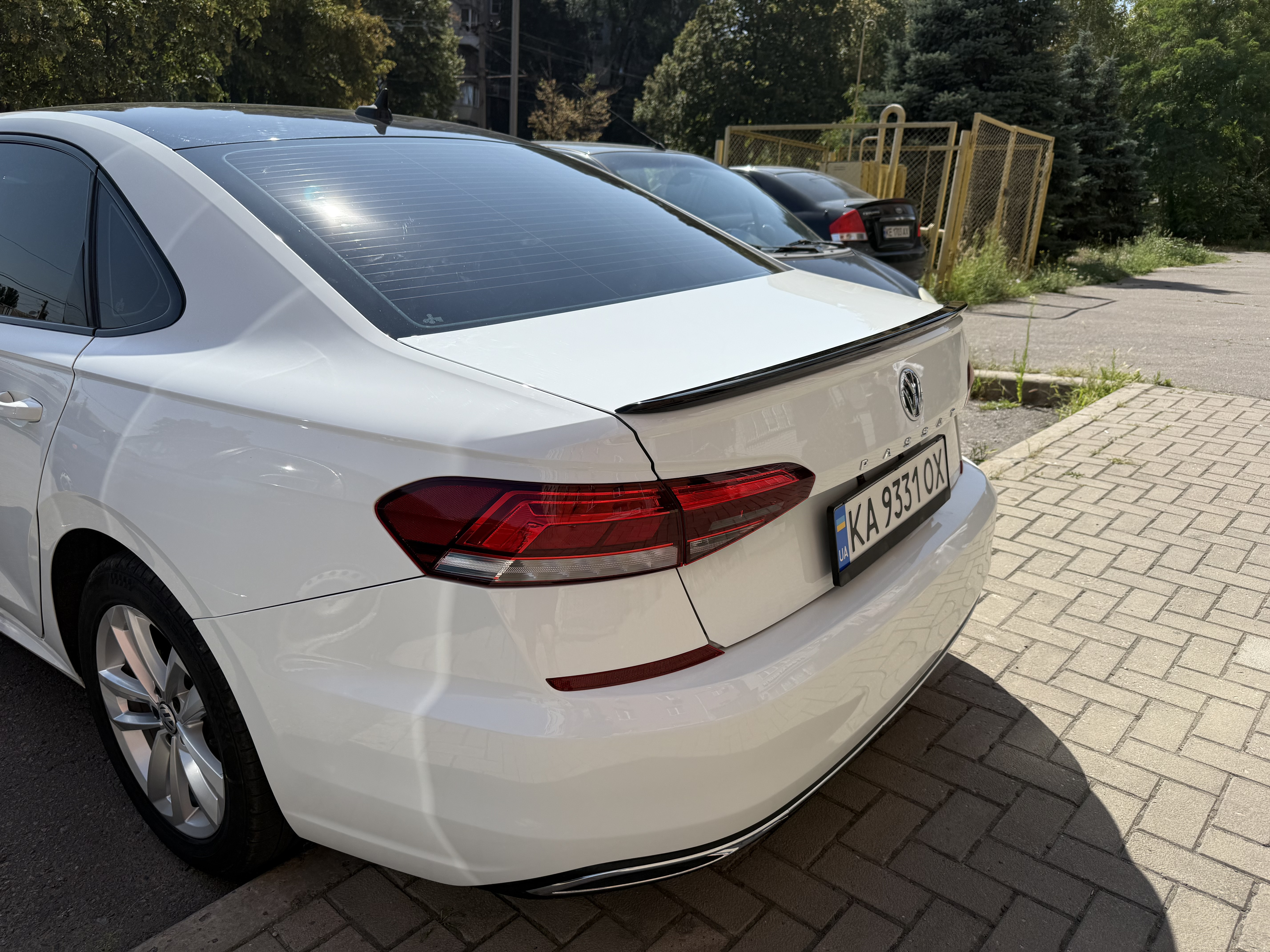 Спойлер лип Volkswagen Passat B9 USA 2019-2022 ABS пластик колір чорний 5