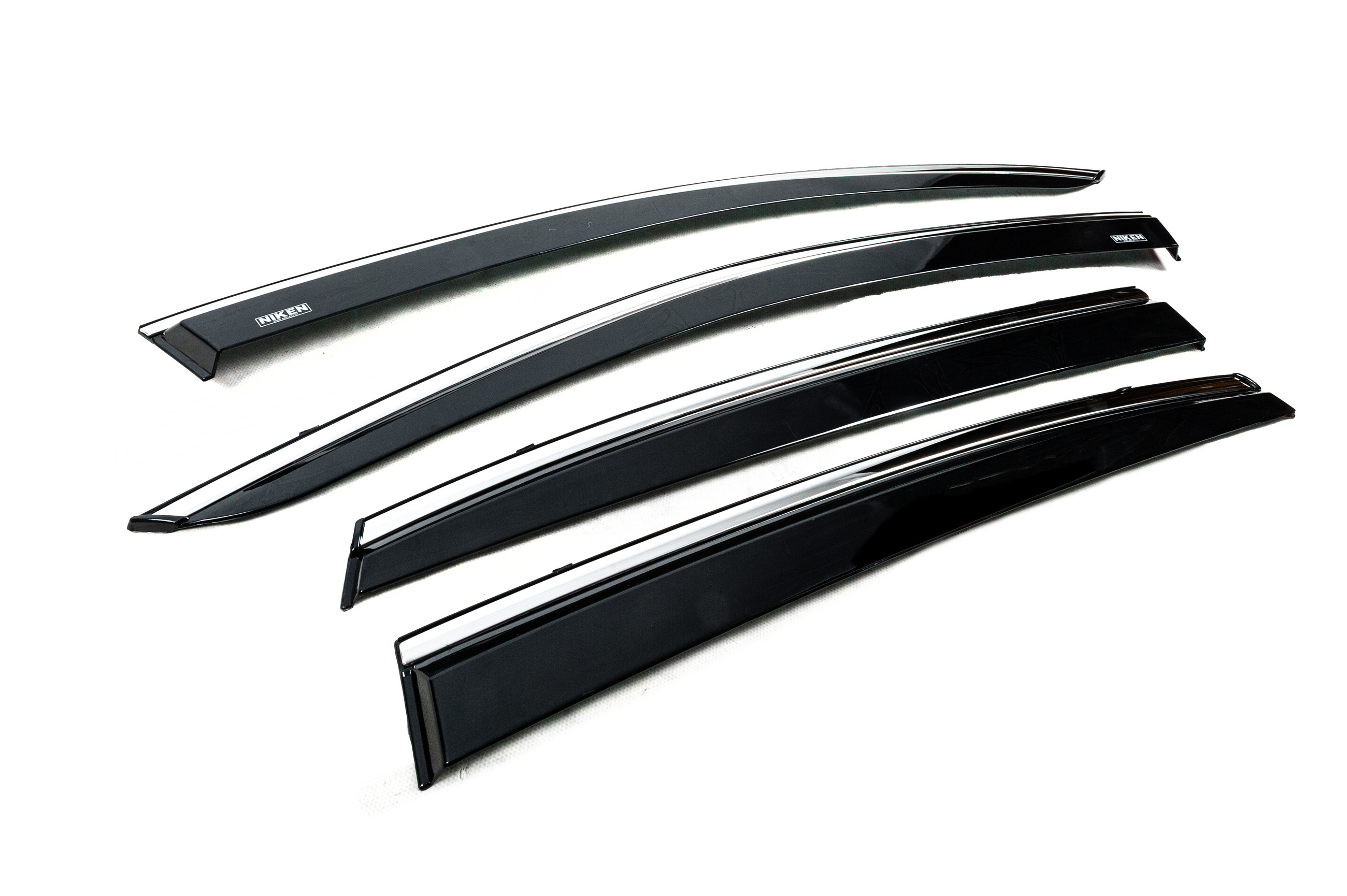 Вітровики з хромованим молдингом (4 шт, Niken) 3
