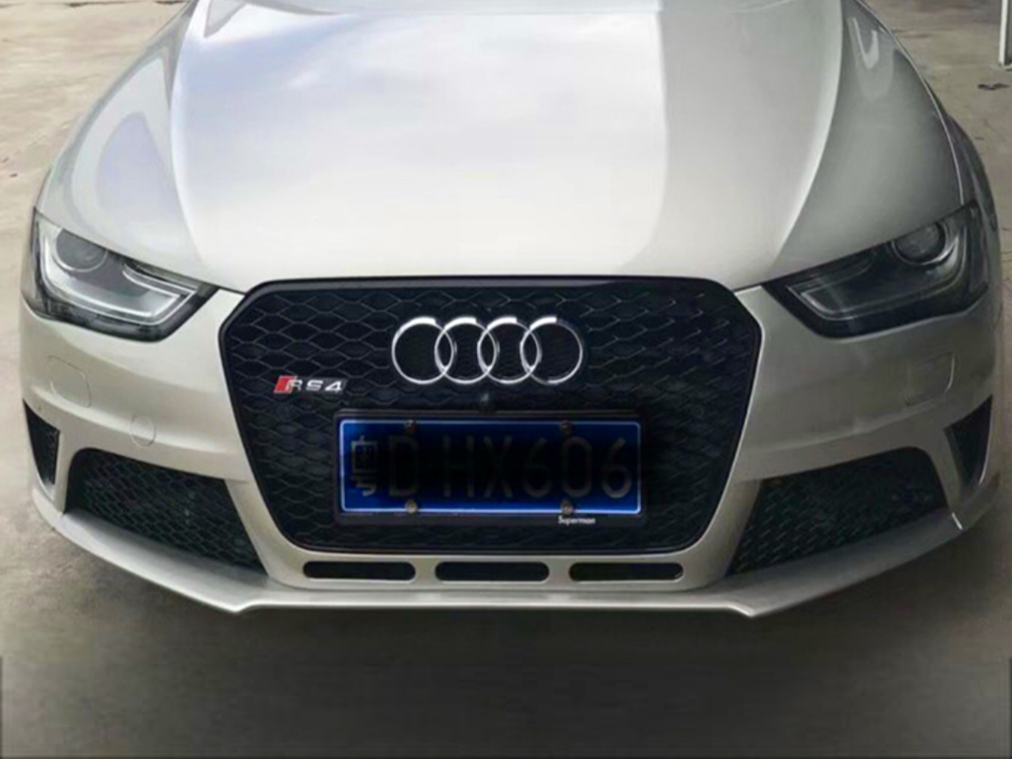 Бампер передній у зборі стиль RS4 для Audi A4 B8 2012-2015 6
