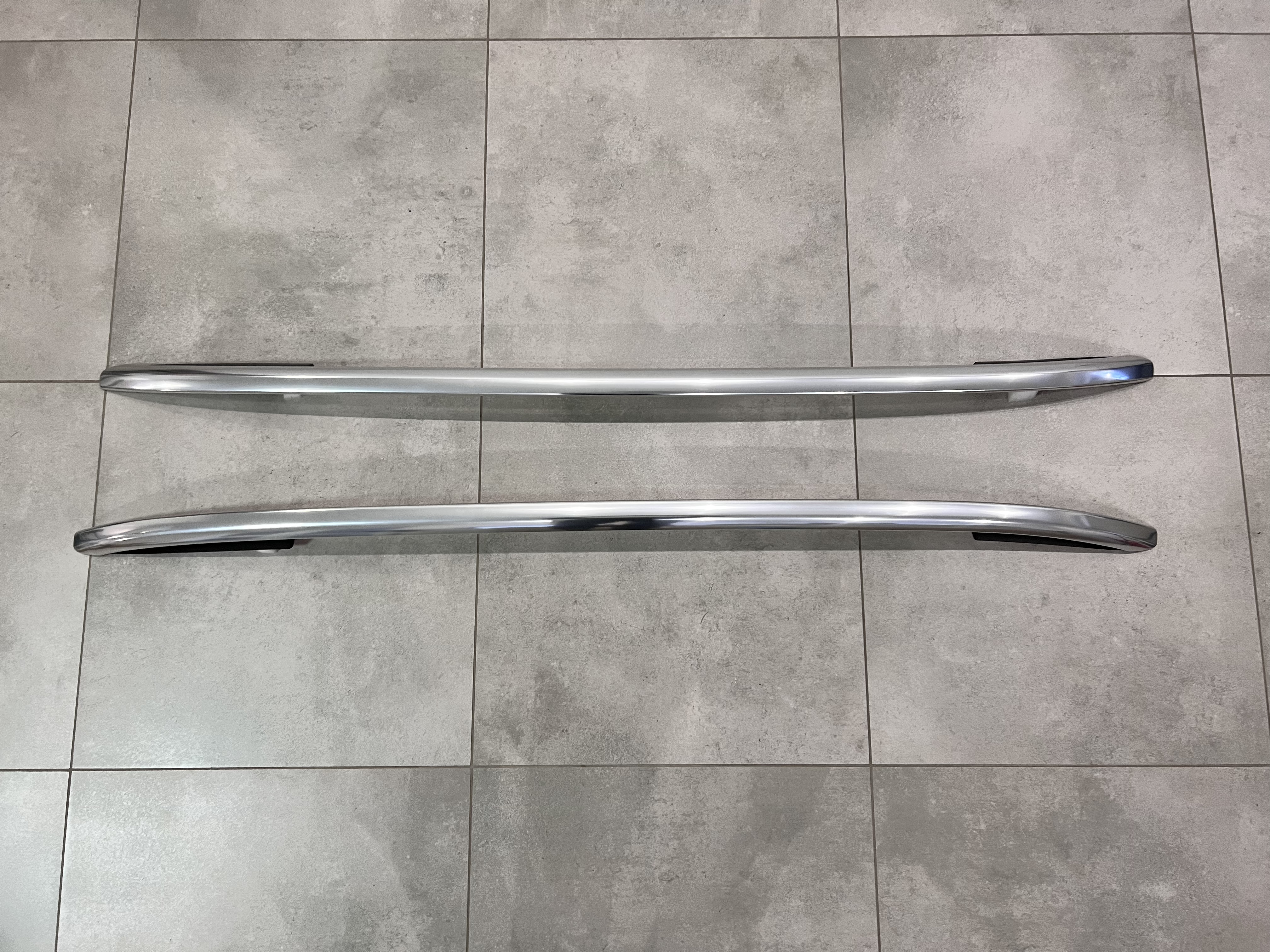 Рейлінги на дах OEM Porsche Cayenne 958/Volkswagen Touareg 2010-2018 алюміній 2шт. колір срібло 4