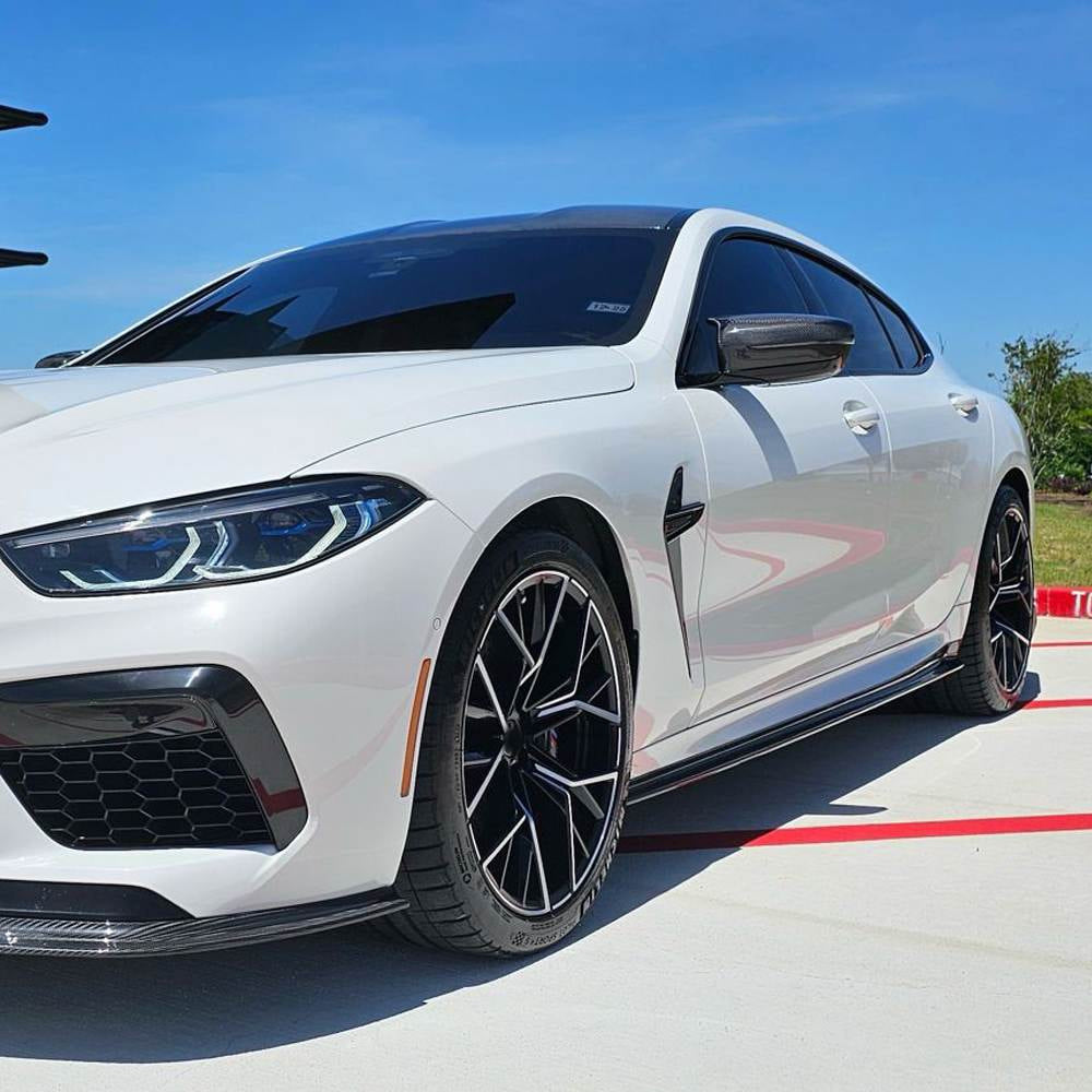 Накладки на пороги V1 (для G16 M-Sport/F93 M8, Карбон) 2