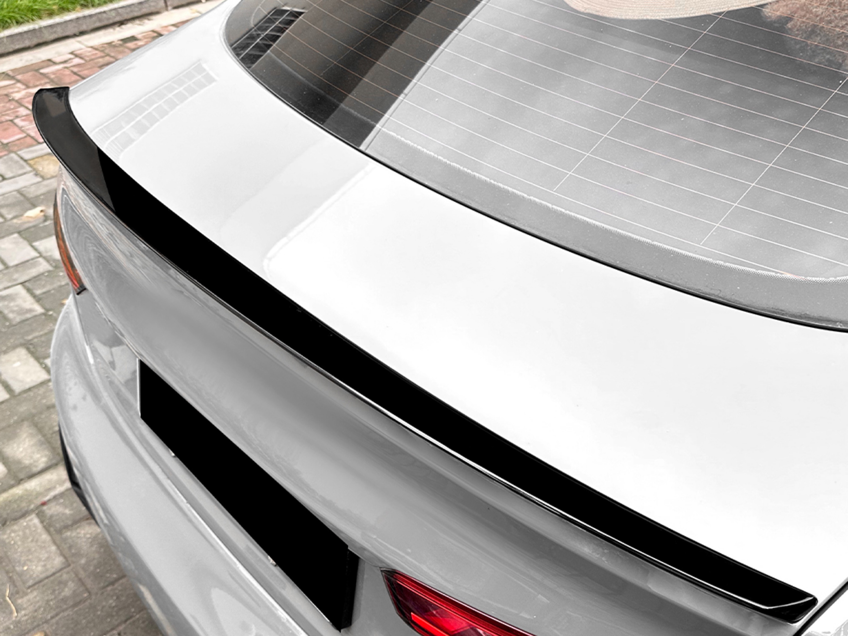 Спойлер лип стиль S5 для Audi A5 B9 2016-2023 ABS пластик, колір чорний глянець 3