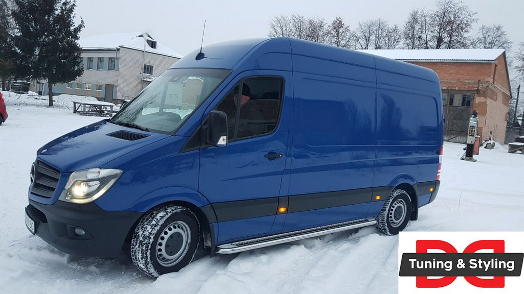 Бокові пороги Premium (2 шт., нерж.) d60, коротка база 5
