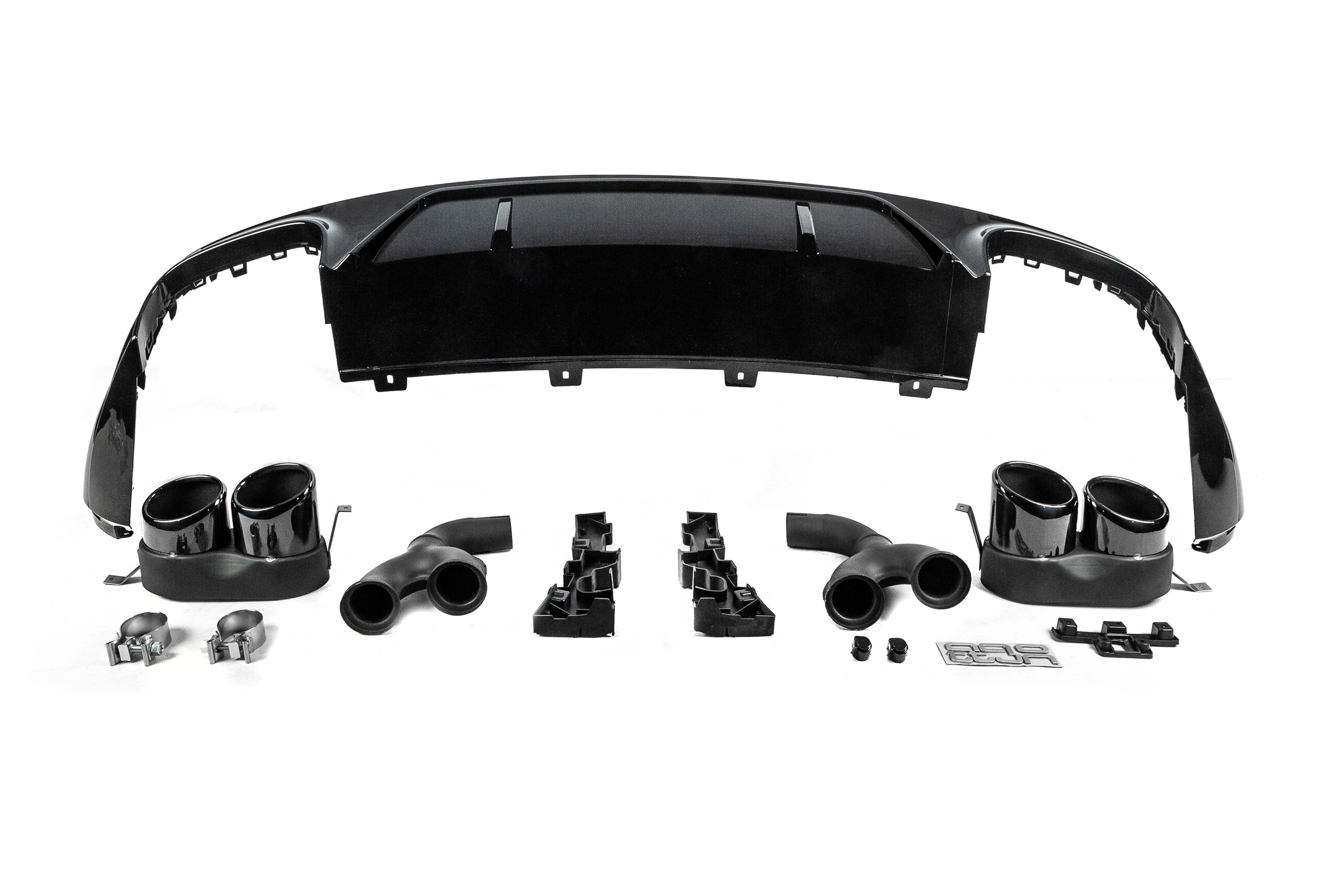 Задній дифузор SQ5-Style (2017-2020, з насадками Black) 4