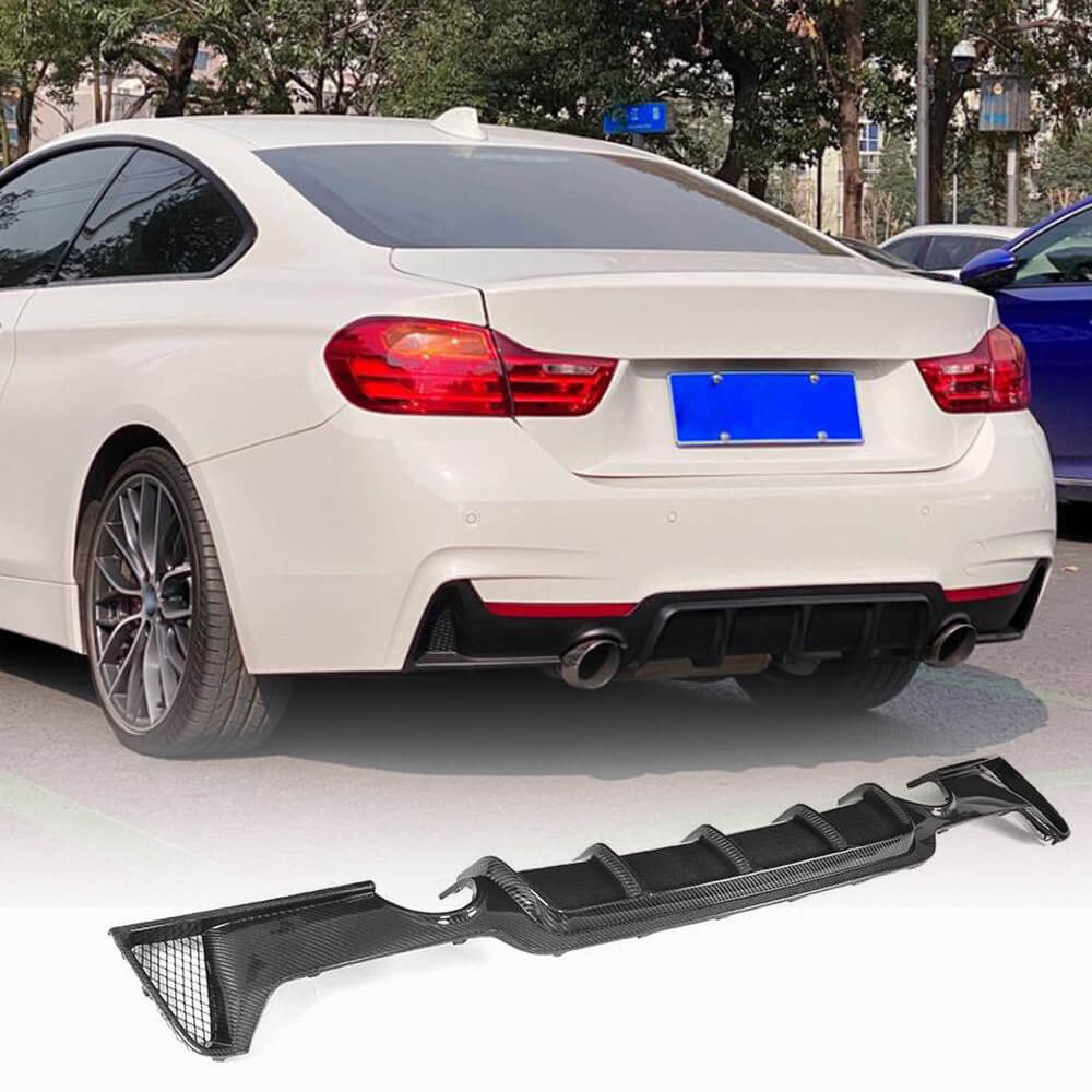 Дифузор заднього бампера V4 (для M-Sport, Карбон) 2