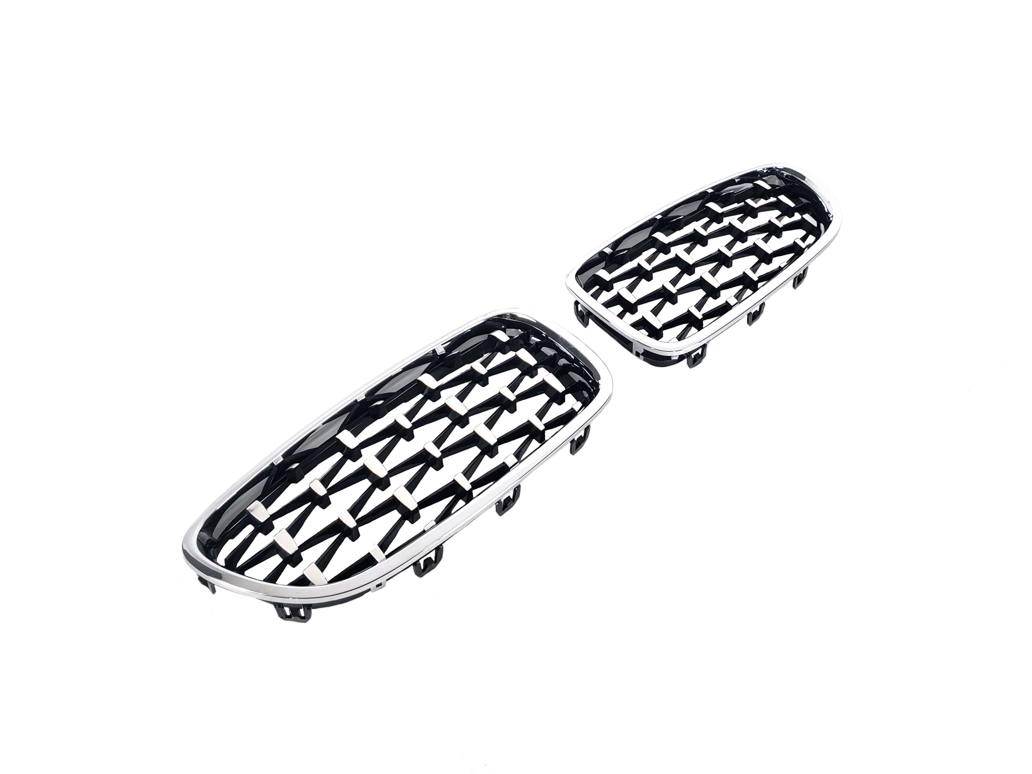 Ніздрі Diamond Silver (хром рамка) на BMW 5 Series F10 / F11 2010-2017 року 2