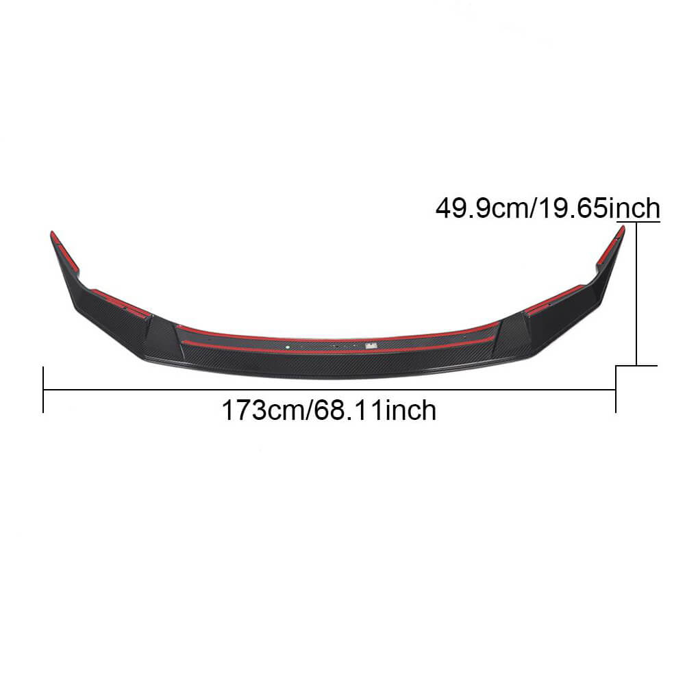 Накладка на передній бампер Lip V3 (для M5 F90 2020-2024, Карбон) 6