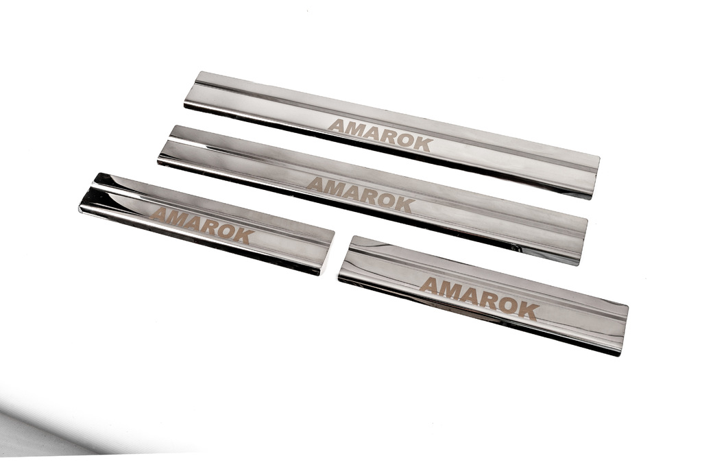 Накладки на пороги Carmos V3 (4 шт, нерж) 2