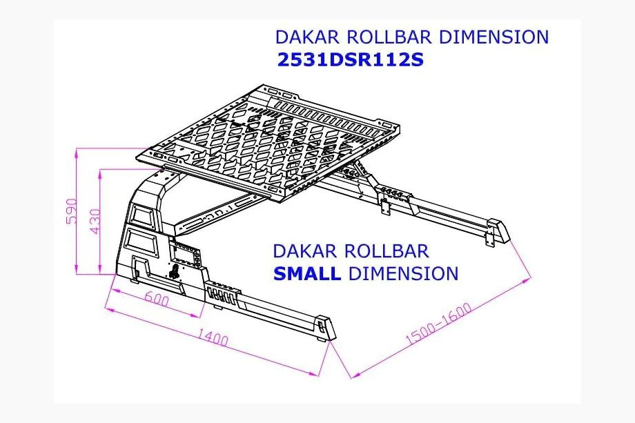 Роллбар з кошиком Dakar 5
