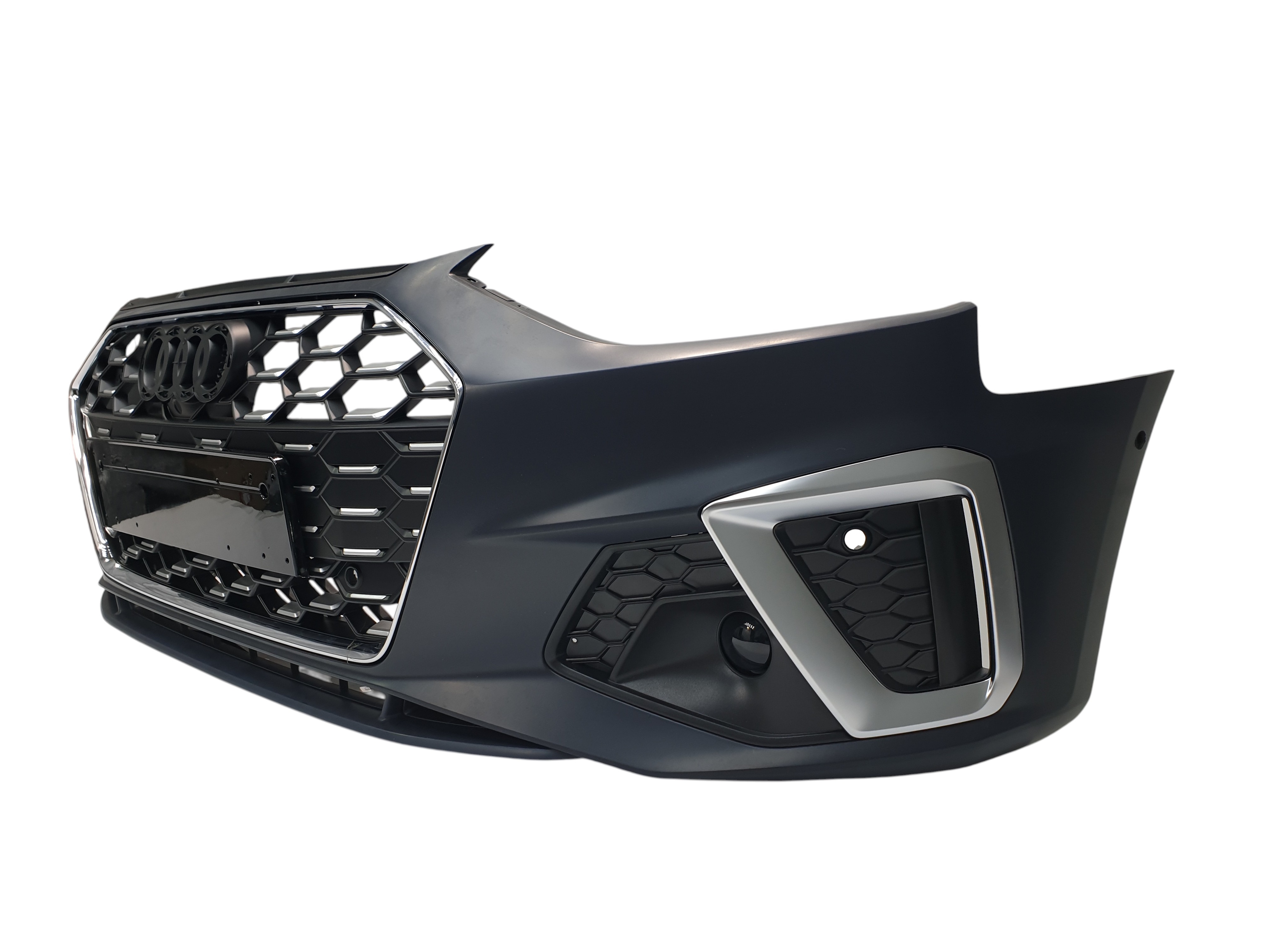 Передній бампер (S-Line) V1 на Audi A4 B9 2019-2023 року 3