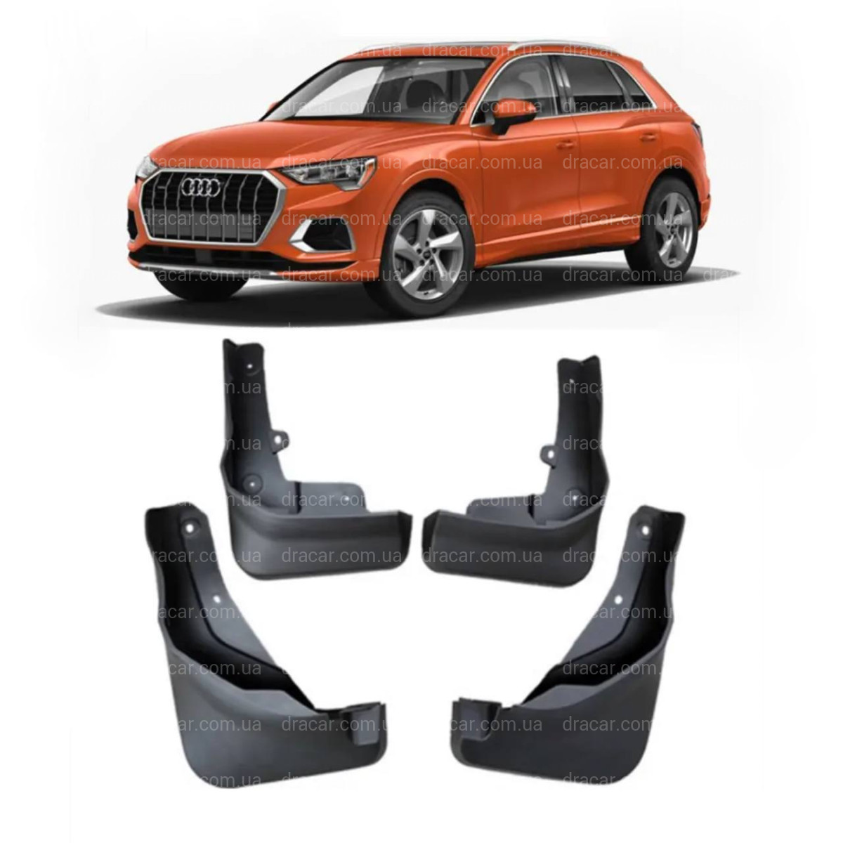 Бризковики Audi Q3 2019+ комплект 4 шт. 2