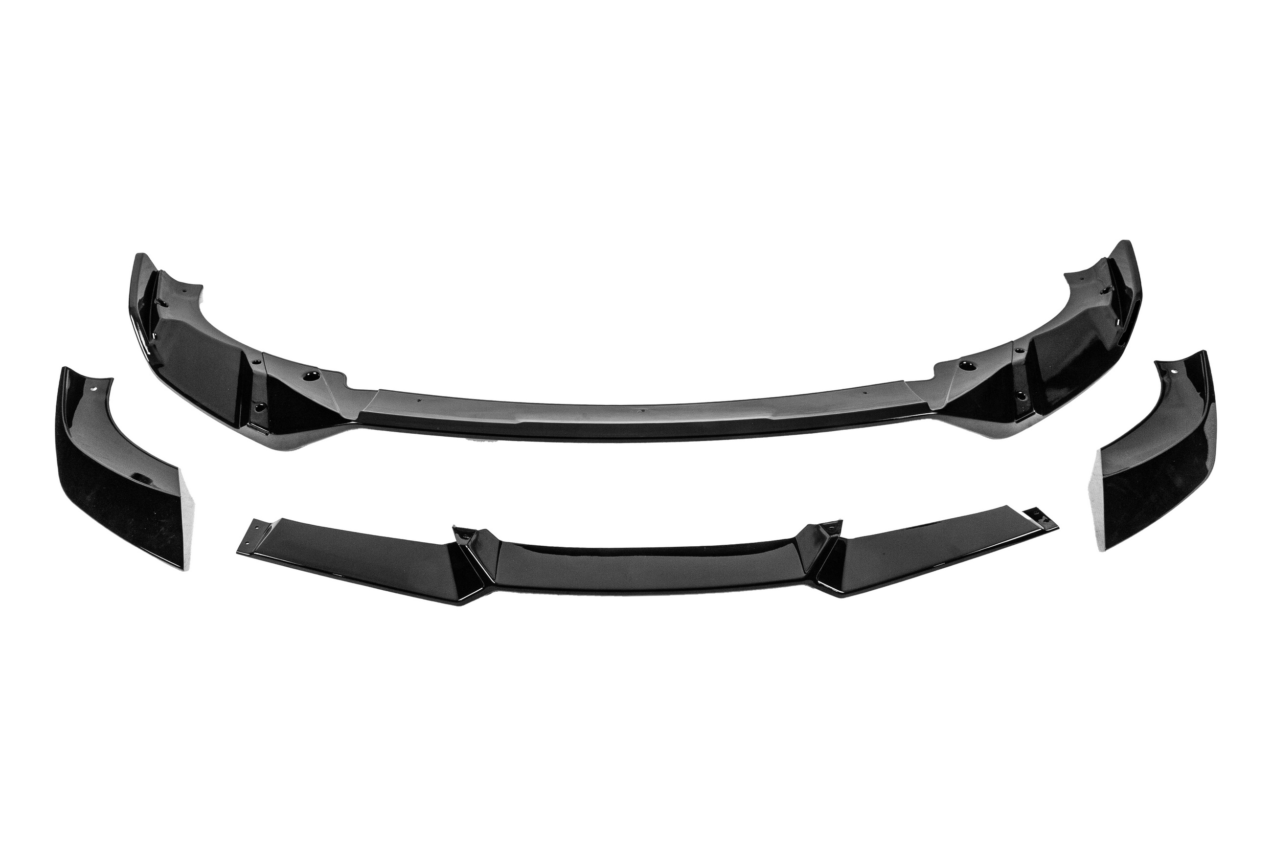 Передня Lip накладка Paradigm (для M-Sport 2022-2024, чорний глянець) 5