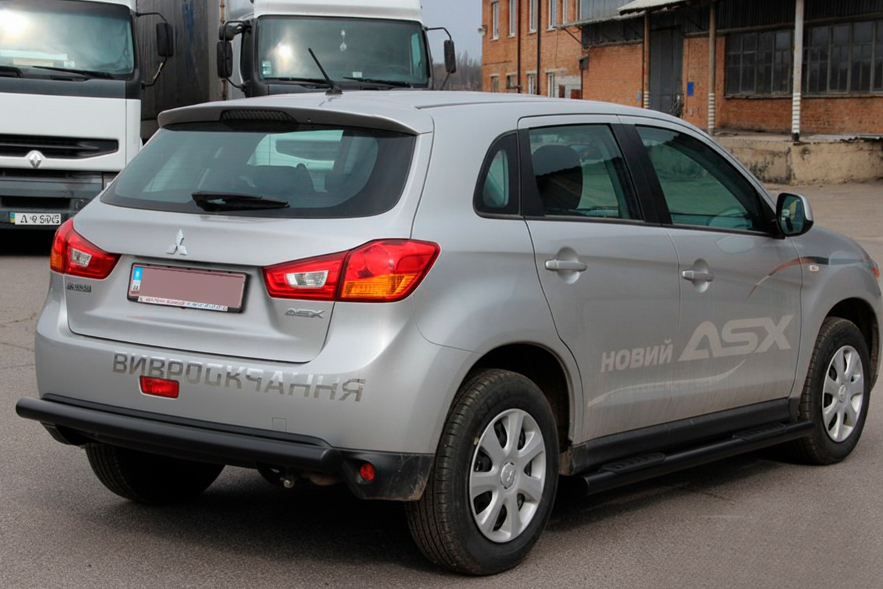 Бічні труби BB002 Black (2 шт., нерж.) 3