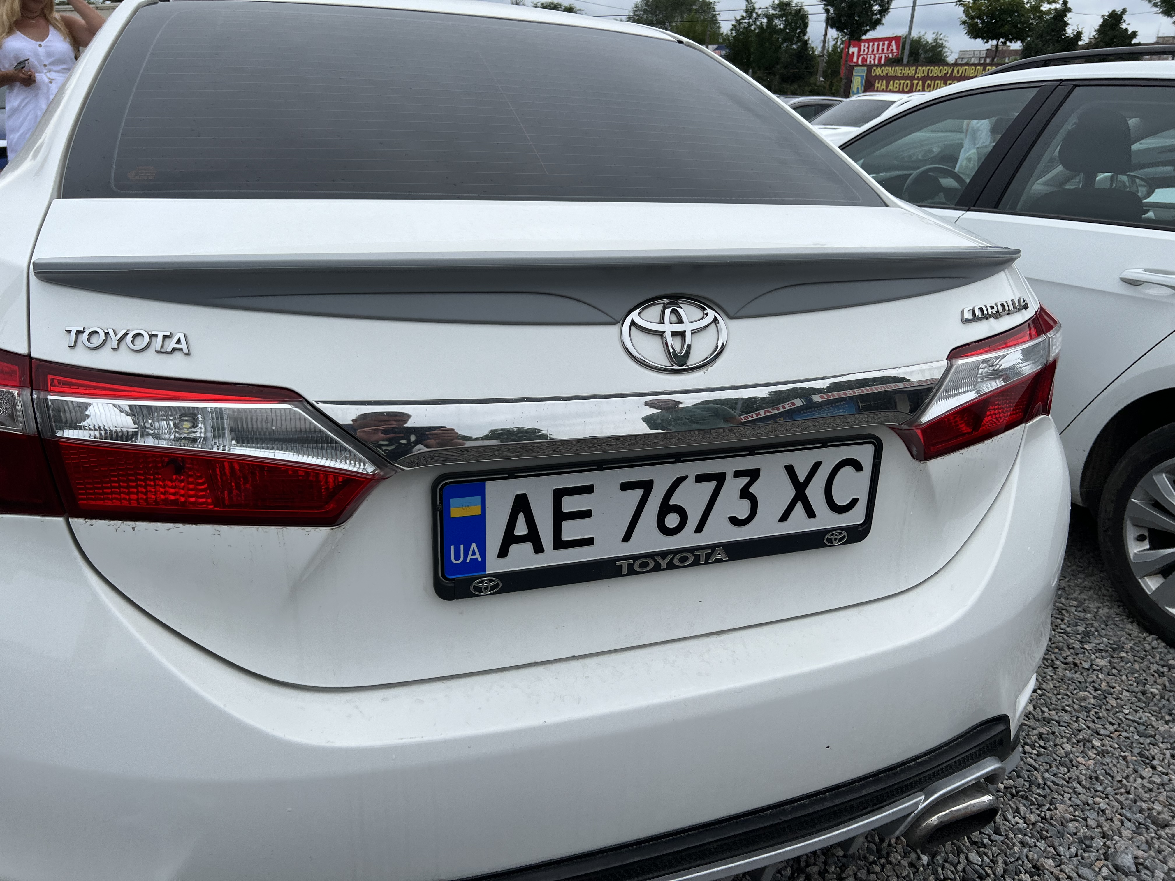 Спойлер ліп багажника Toyota Corolla ЄВРОПА 2013-2018 ABS пластик під фарбування 5