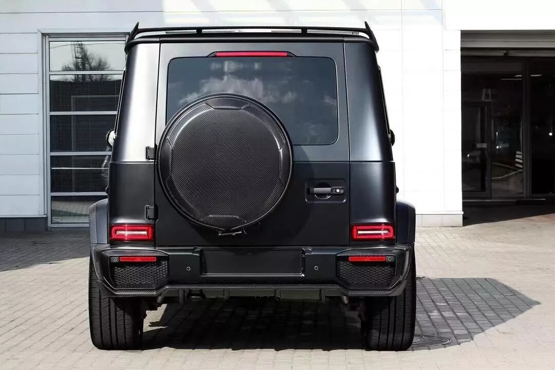 Дифузор заднього бампера V2 (для G63 AMG, Карбон) 2