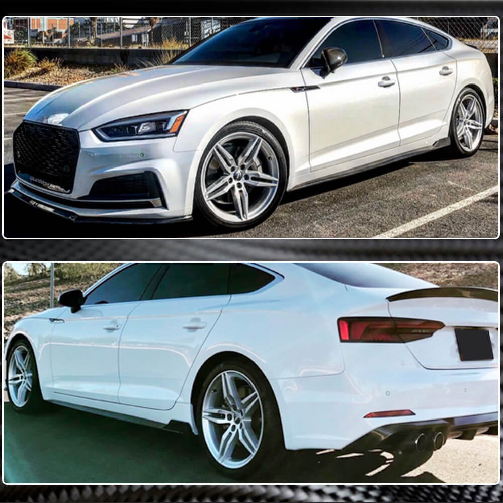 Бокові пороги 2016-2020 V2 (для Sportback, Карбон) 6