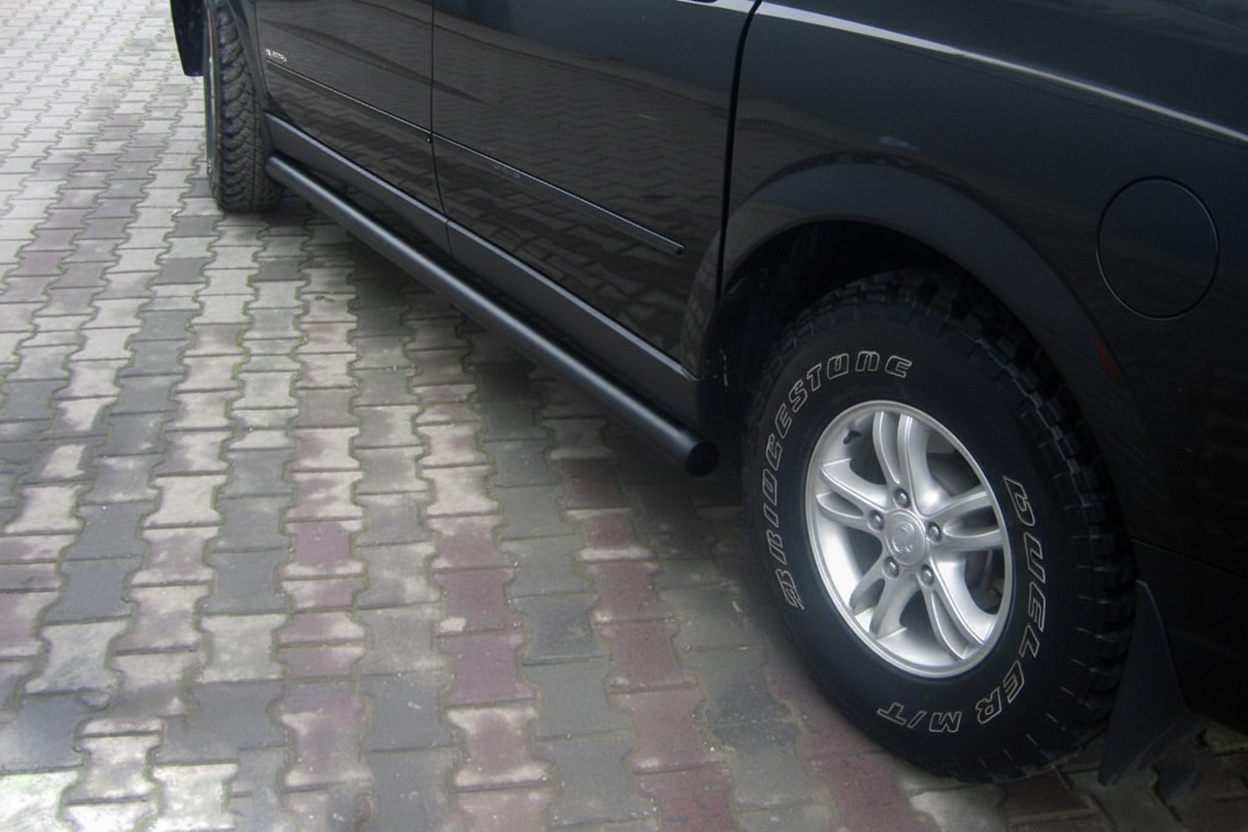 Бічні труби Black (2 шт., нерж)