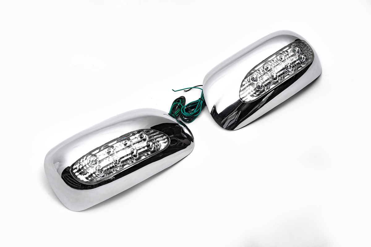 Накладки на дзеркала під LED (2002-2005, 2 шт., пласт) 2