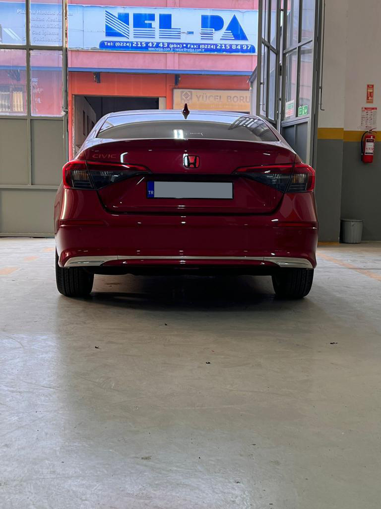 Накладка на задній бампер (Sedan, нерж) 4