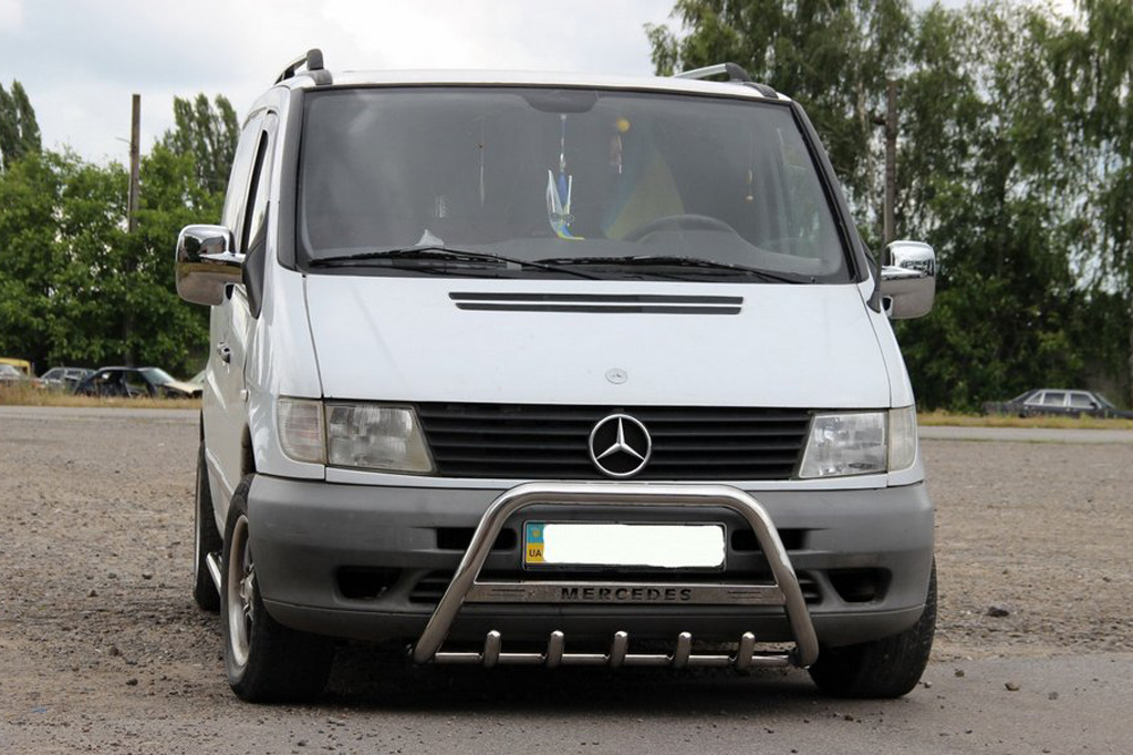 Кенгурятник WT003/4 (нерж.) з написом, 60мм 4