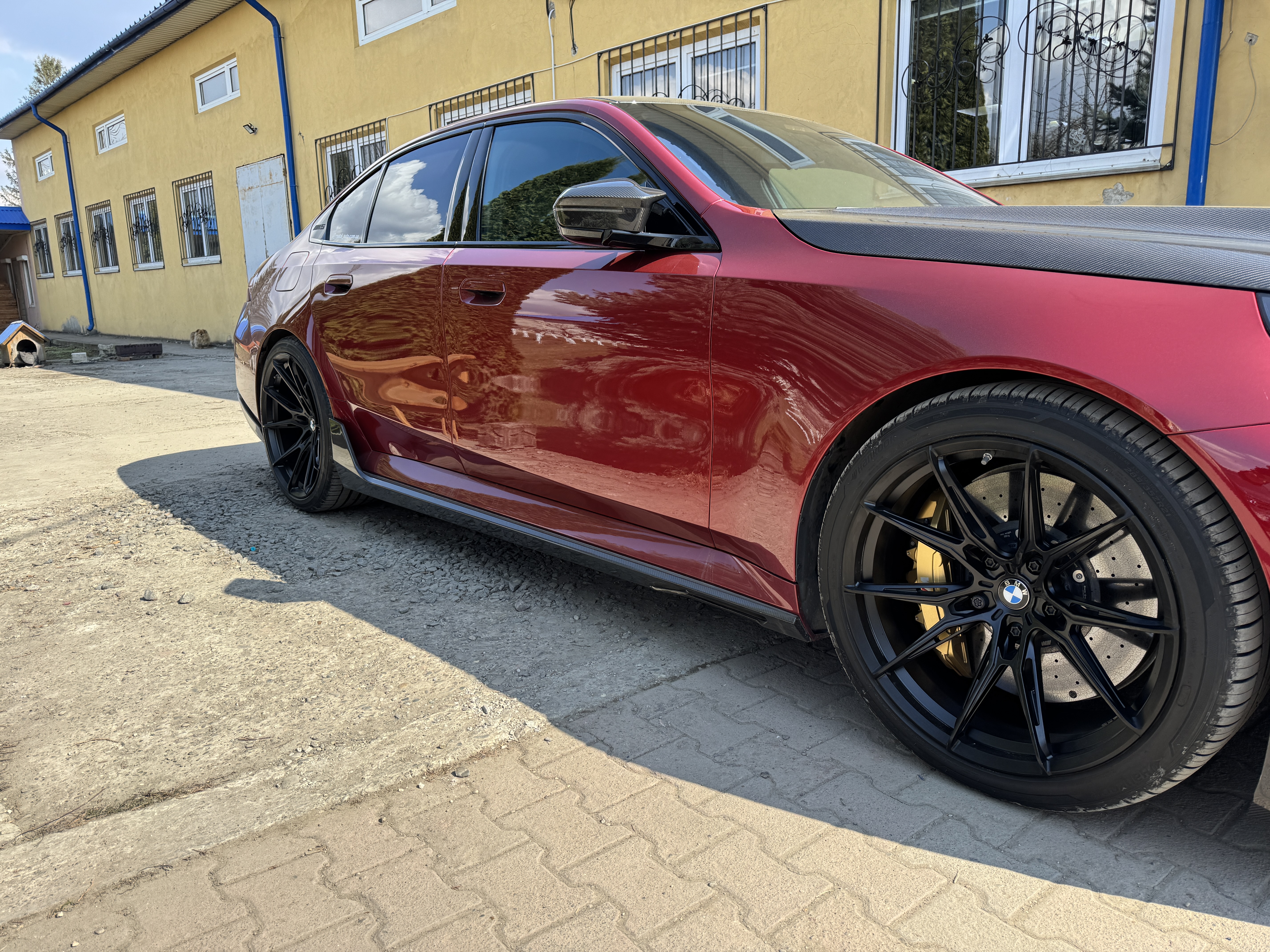 Леза на пороги (Карбон) V2 на BMW M5 G90 / G99 2024-2026 року 4