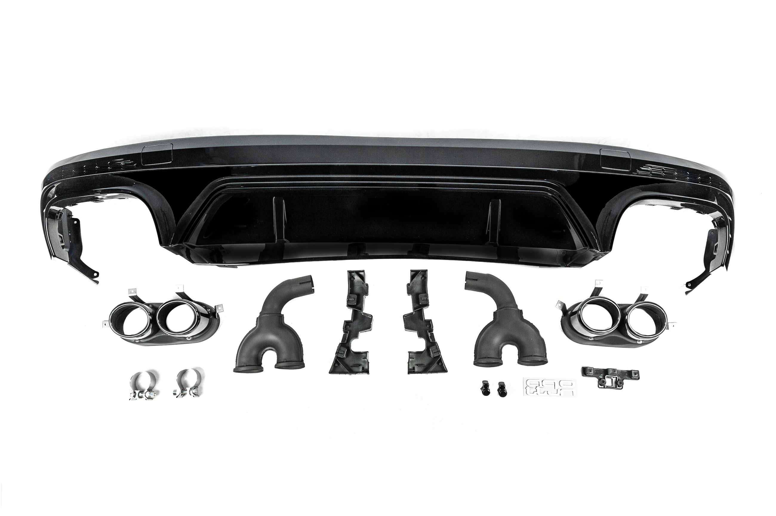 Задній дифузор SQ5-Style (2017-2020, з насадками Black)