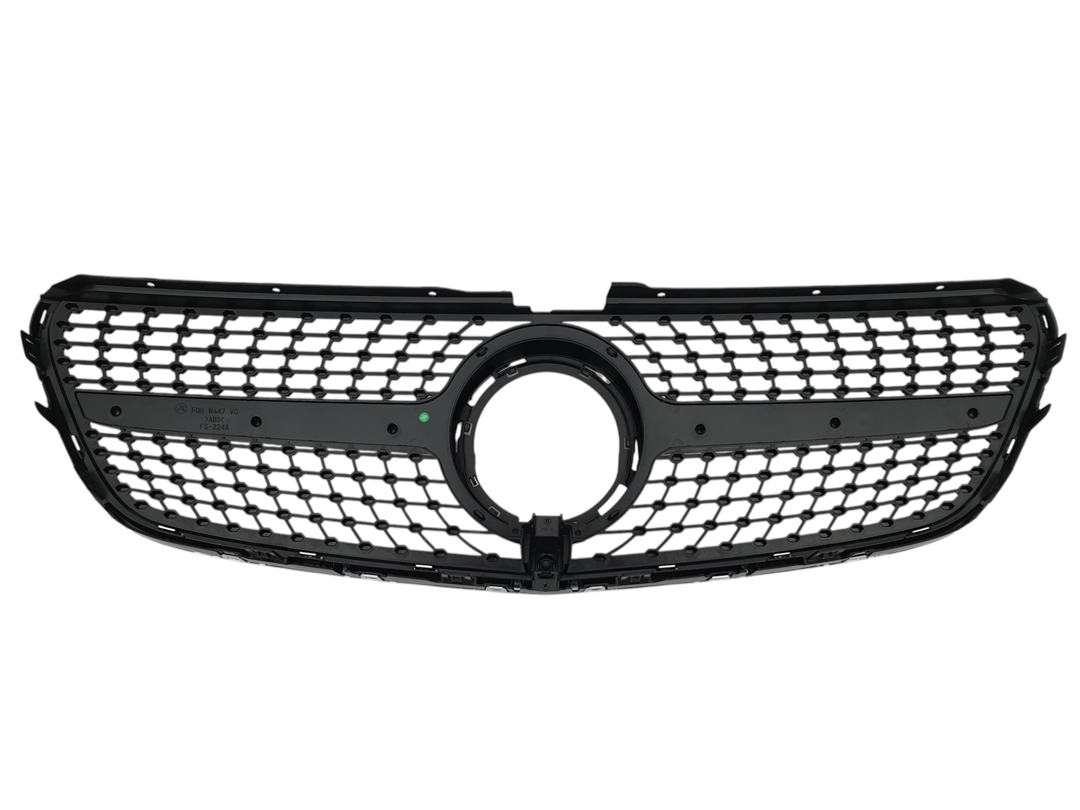 Решітка радіатора (Diamond Black) на Mercedes-Benz V-Class W447 2019-2023 року 3