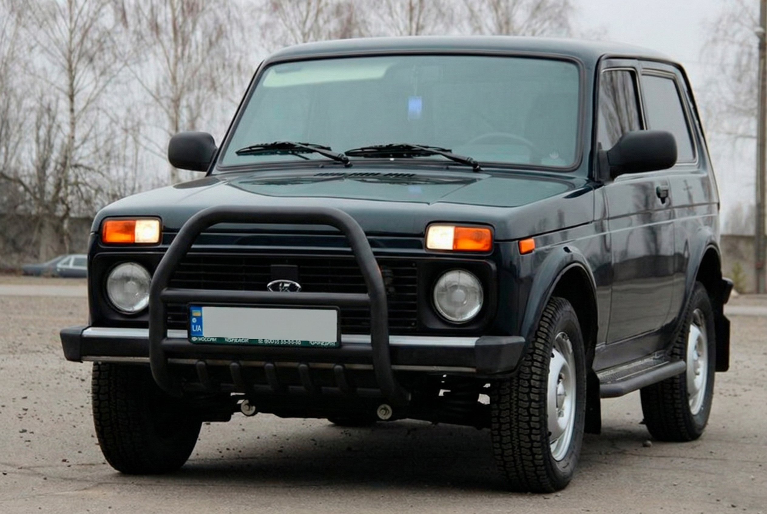 Кенгурятник QT007 Black (нерж.) 2