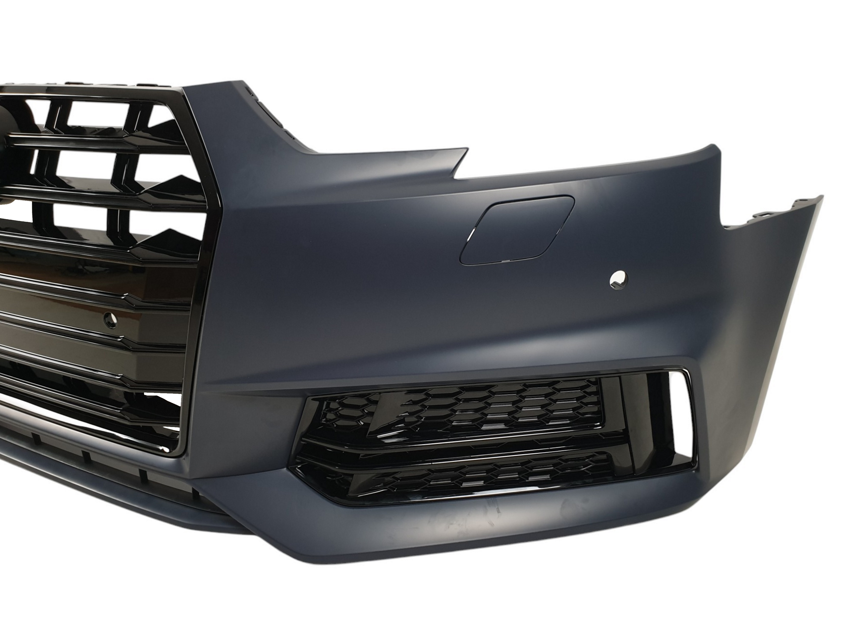 Передній бампер (в стилі S4) на Audi A4 B9 2015-2019 року 6