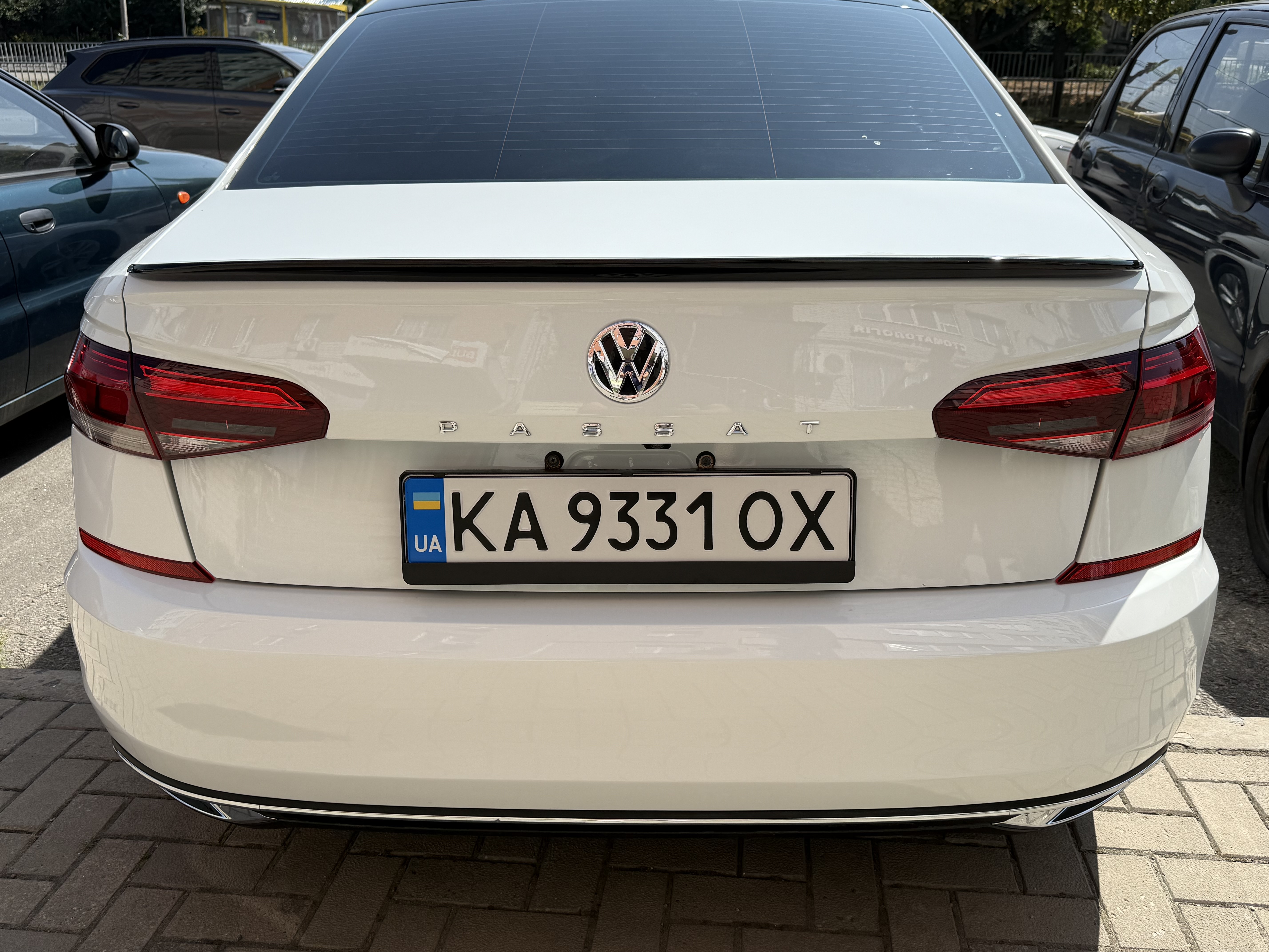 Спойлер лип Volkswagen Passat B9 USA 2019-2022 ABS пластик колір чорний 2