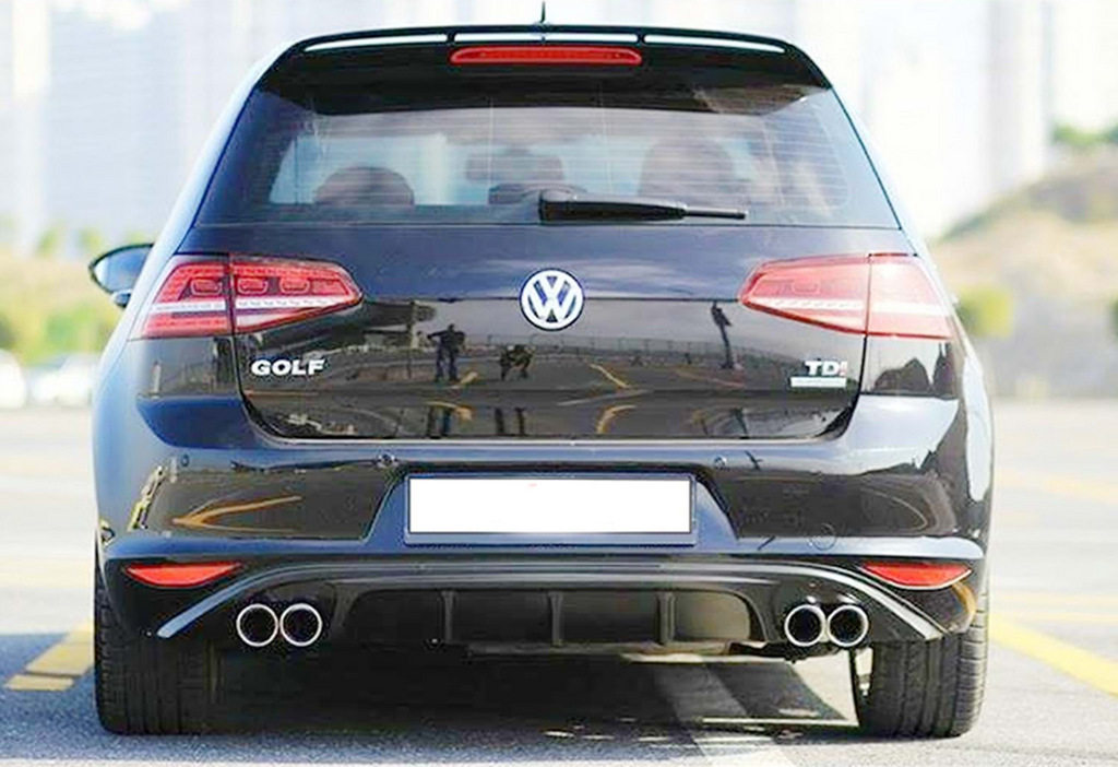 Задній дифузор V-6 (2012-2017, чорний глянець) 4